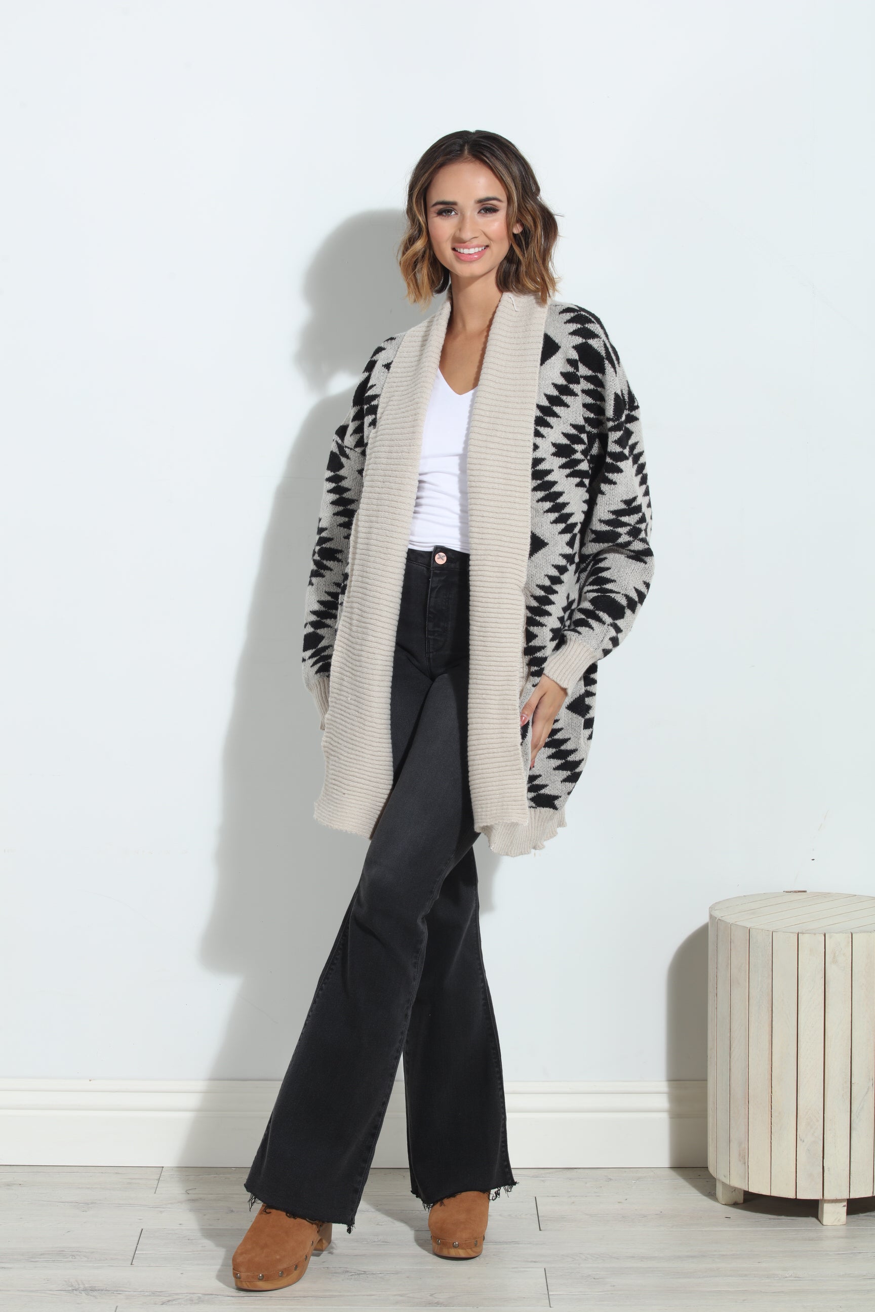 Nalla Boyfriend Oversized Boho Cardigan-BEST SE
