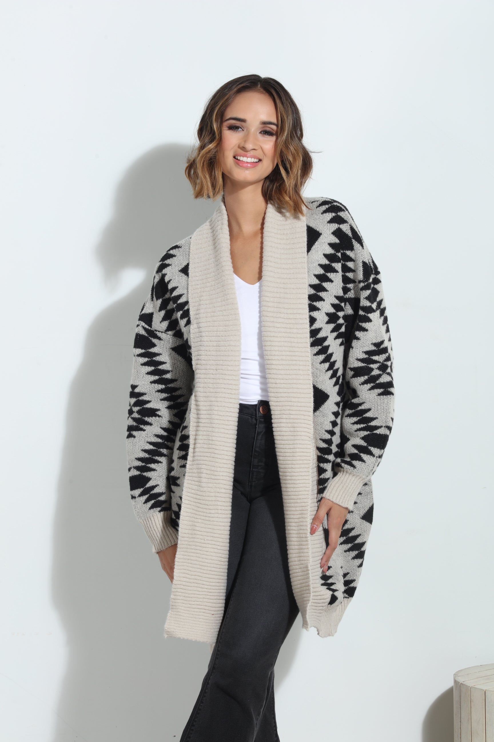 Nalla Boyfriend Oversized Boho Cardigan-BEST SE