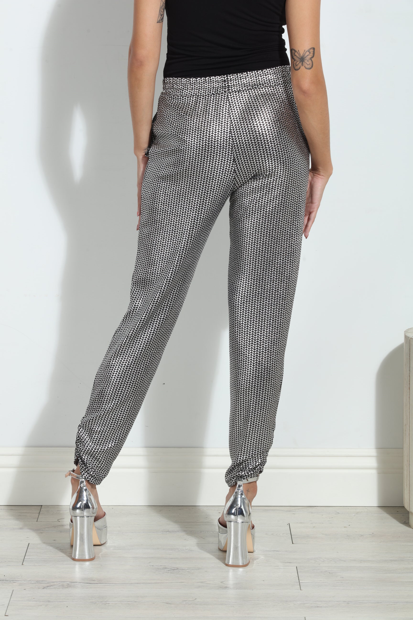 Priya Foil Stretch Joggers