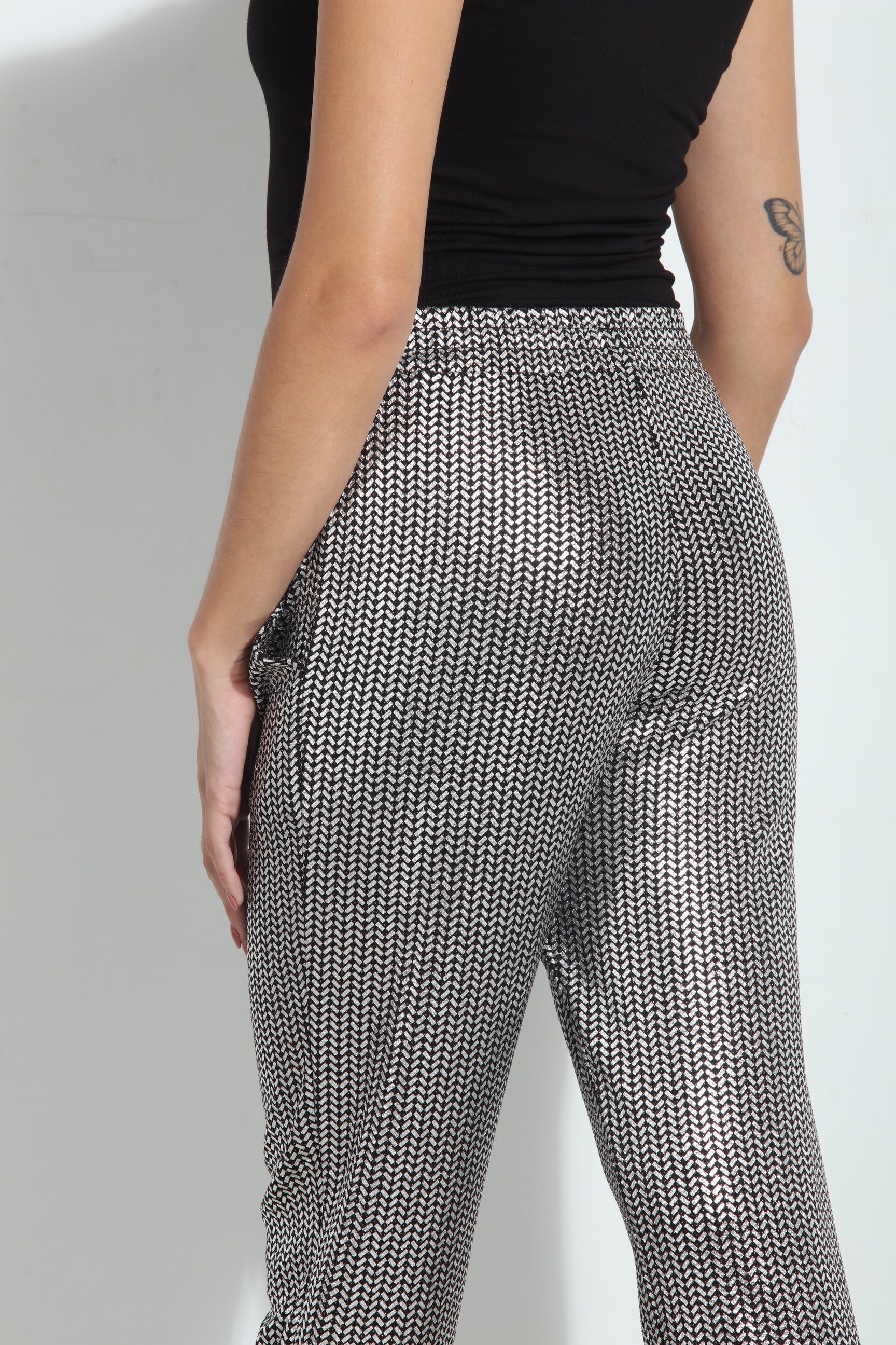 Priya Foil Stretch Joggers