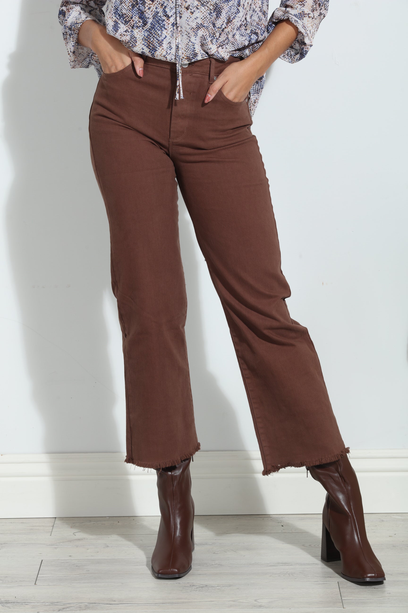 TRCTR- Alice High Rise Jeans -Peppercorn