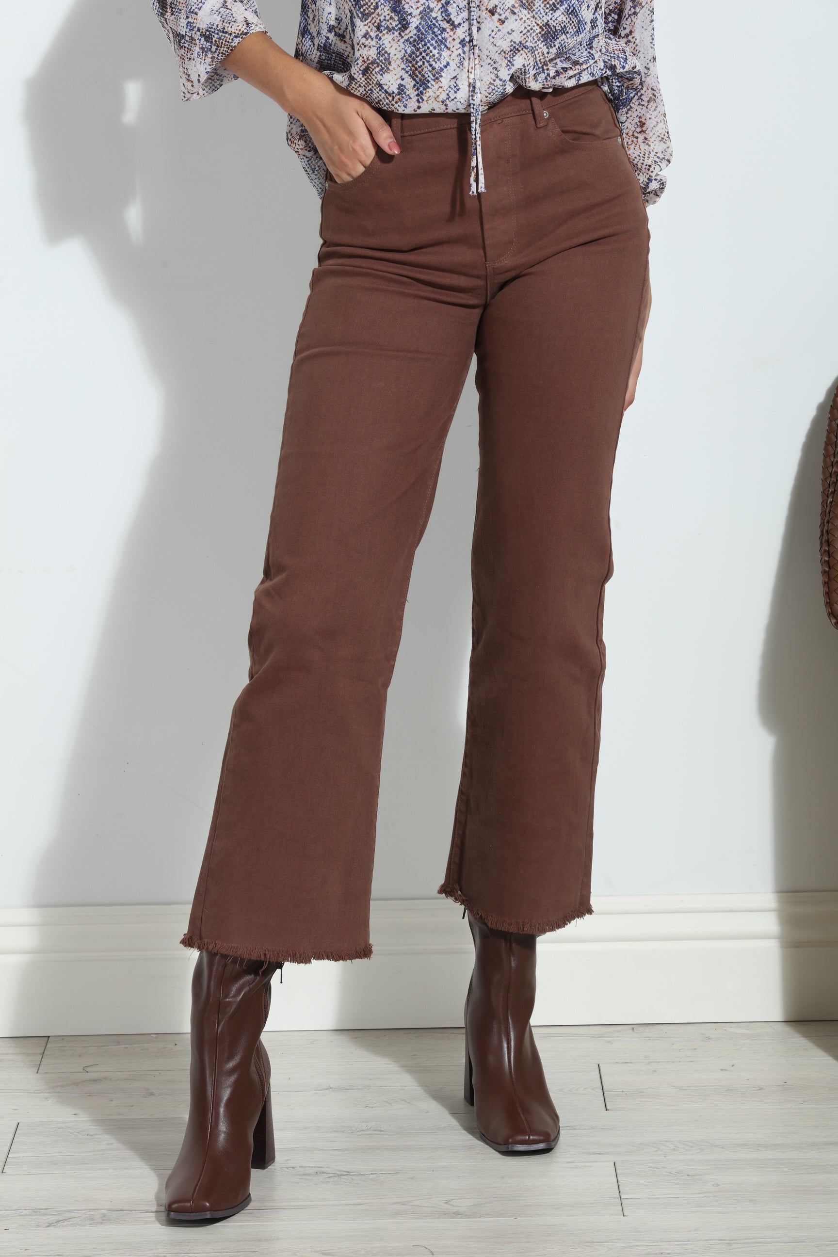 TRCTR- Alice High Rise Jeans -Peppercorn