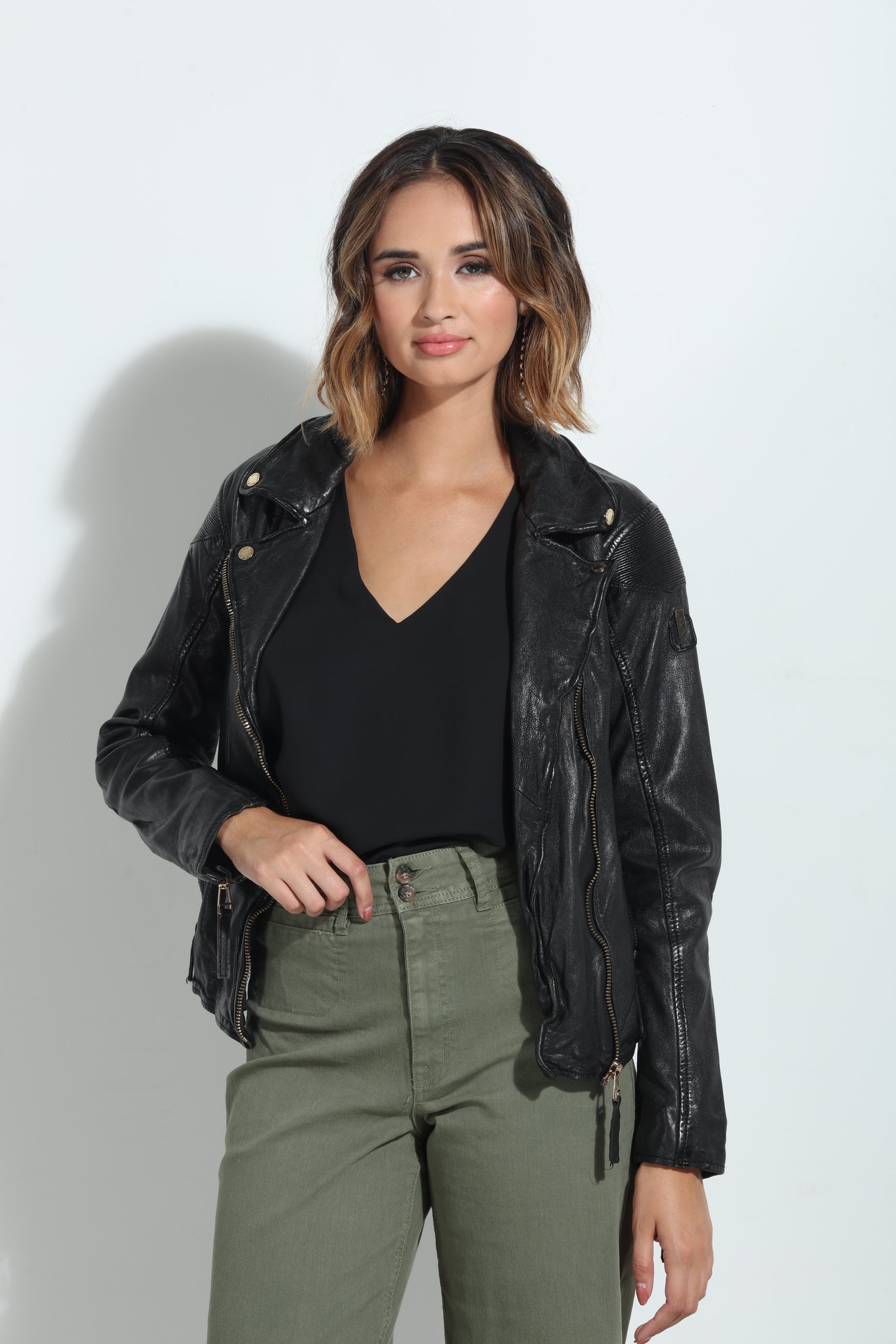 Mauritius Raizel Leather Jacket- Black-BEST SELLER