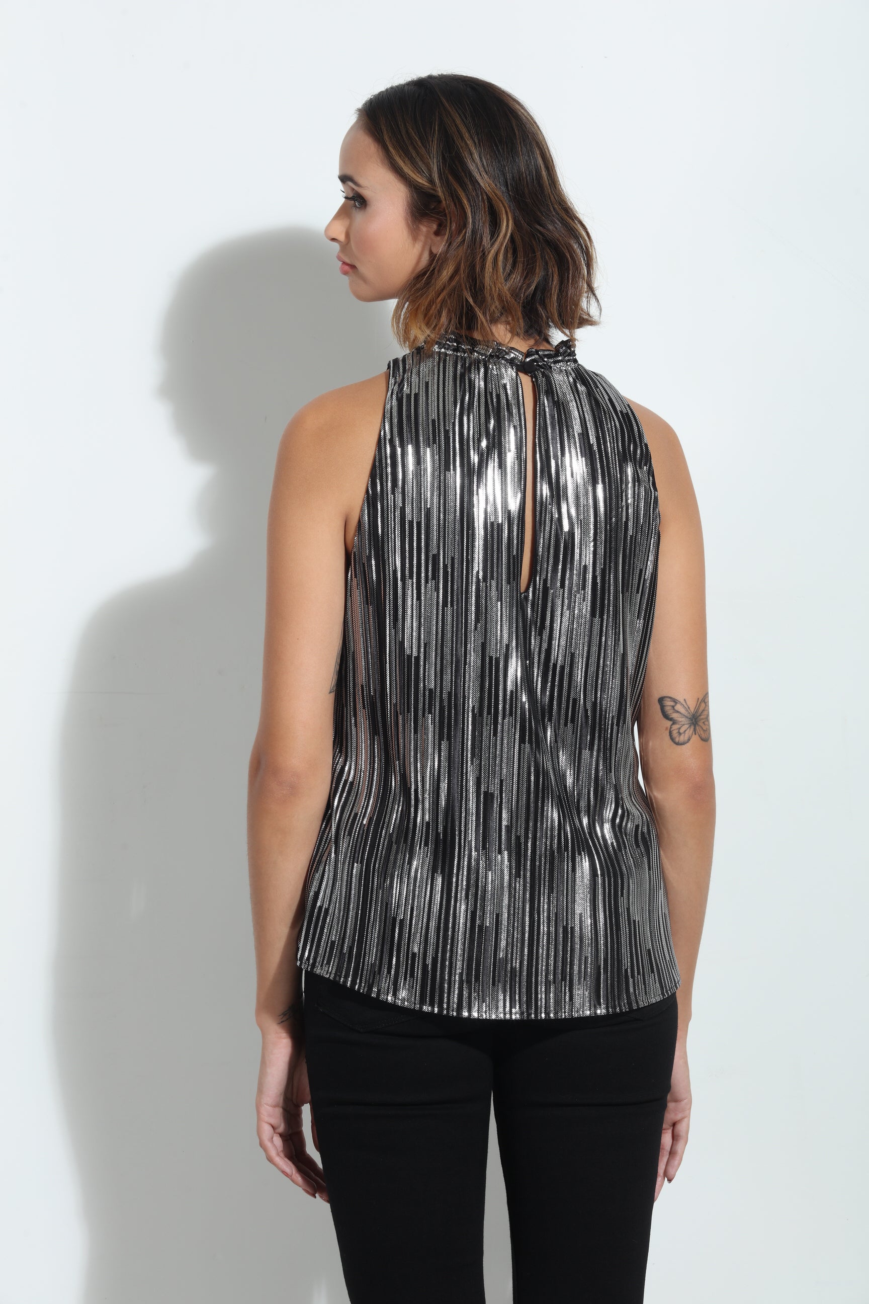 Donovan Pleated Neck Tank