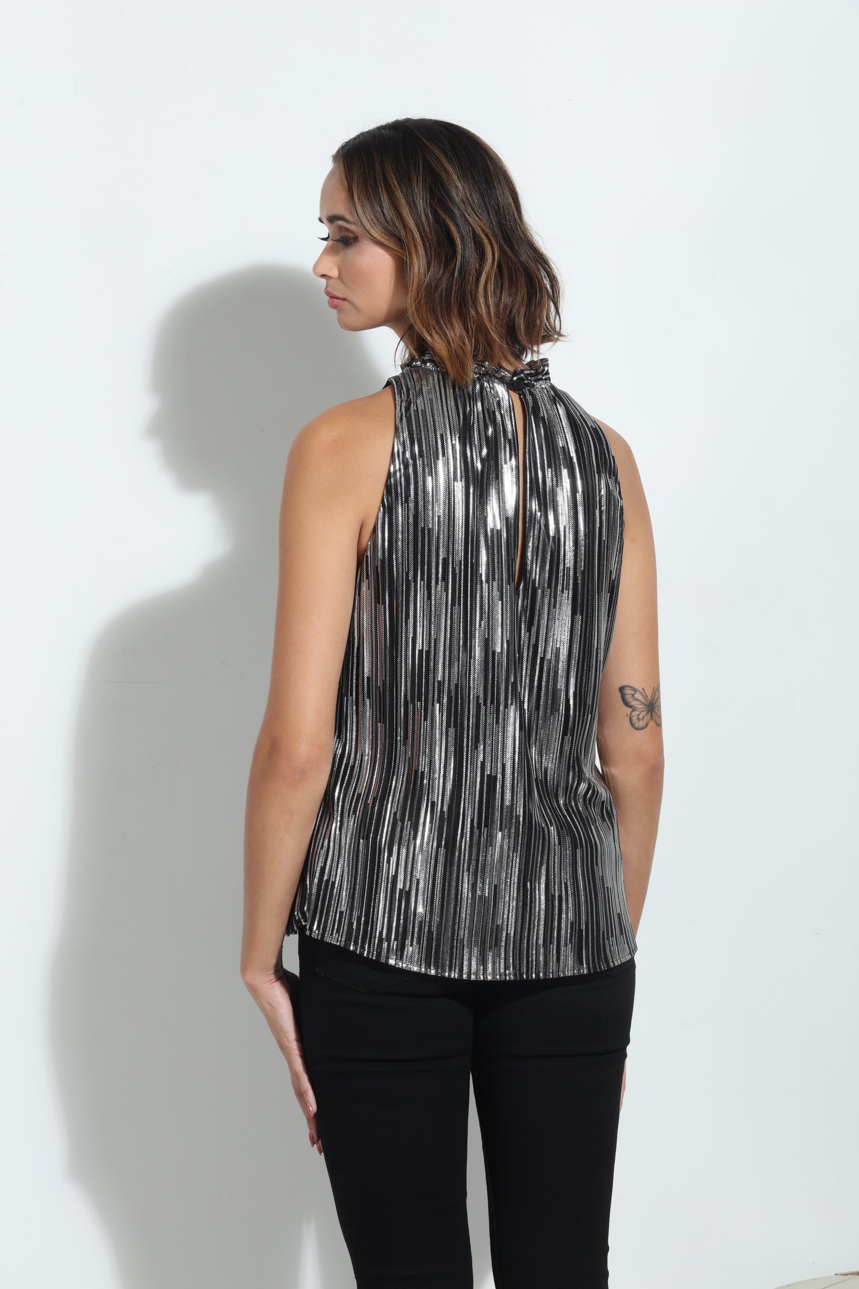Donovan Pleated Neck Tank