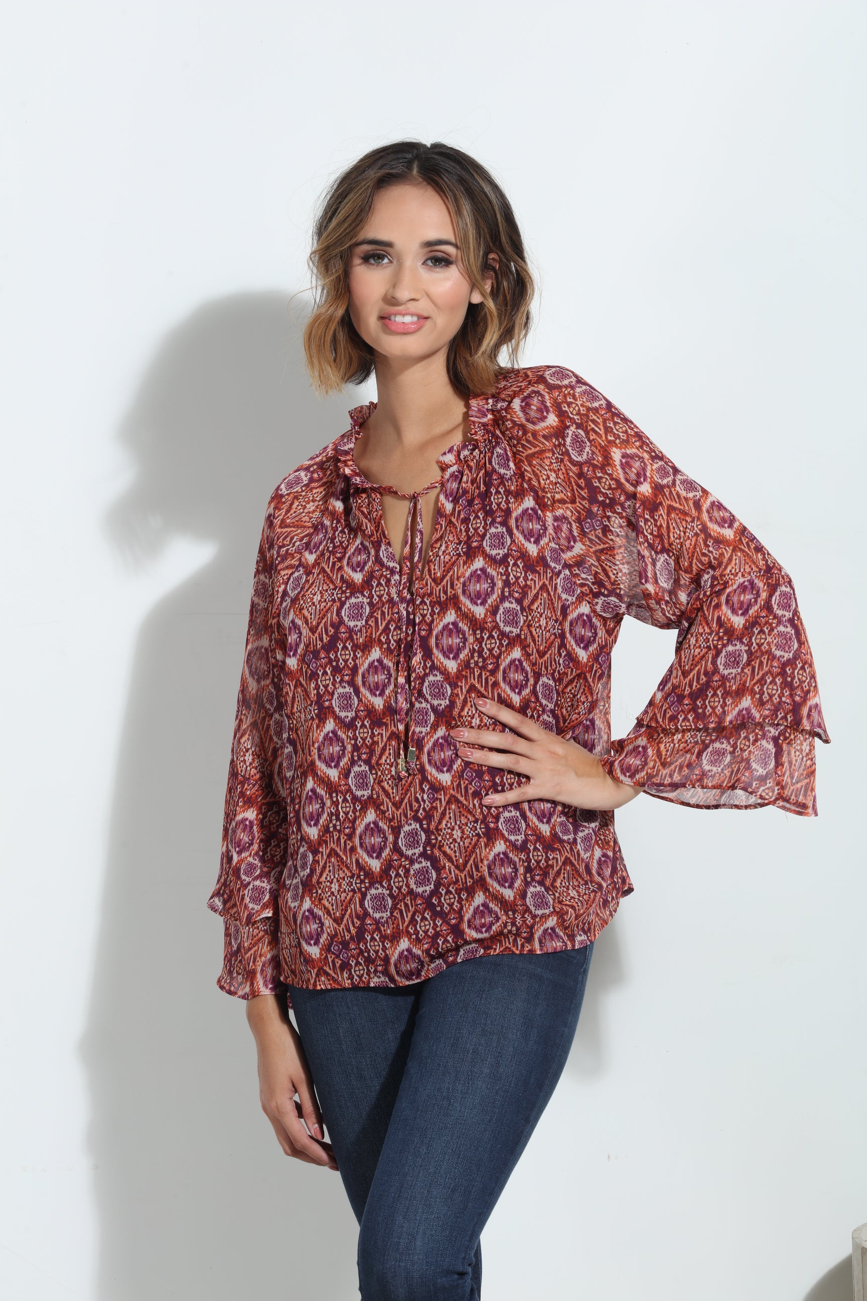 Nelly Flare Sleeve Blouse-BEST SELLER