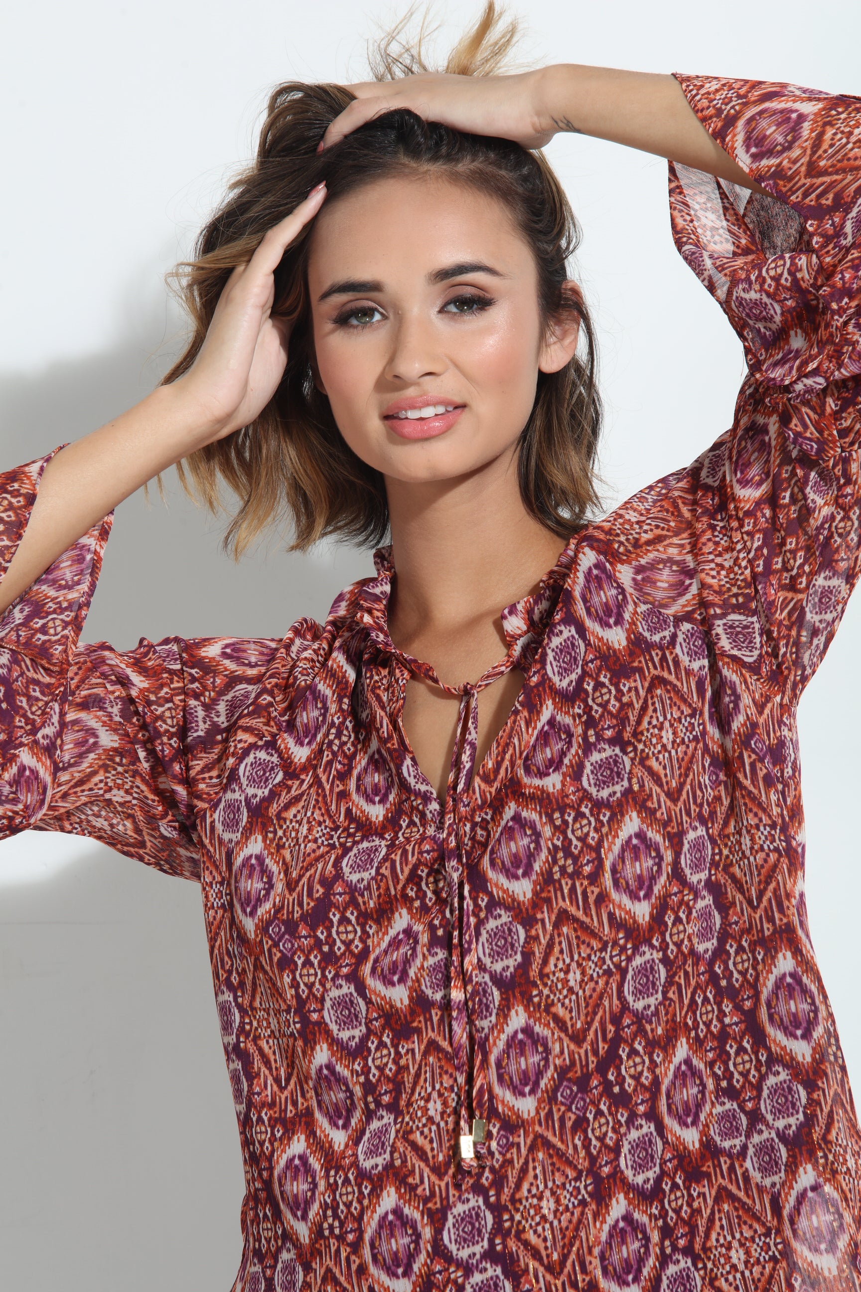 Nelly Flare Sleeve Blouse-FINAL SALE