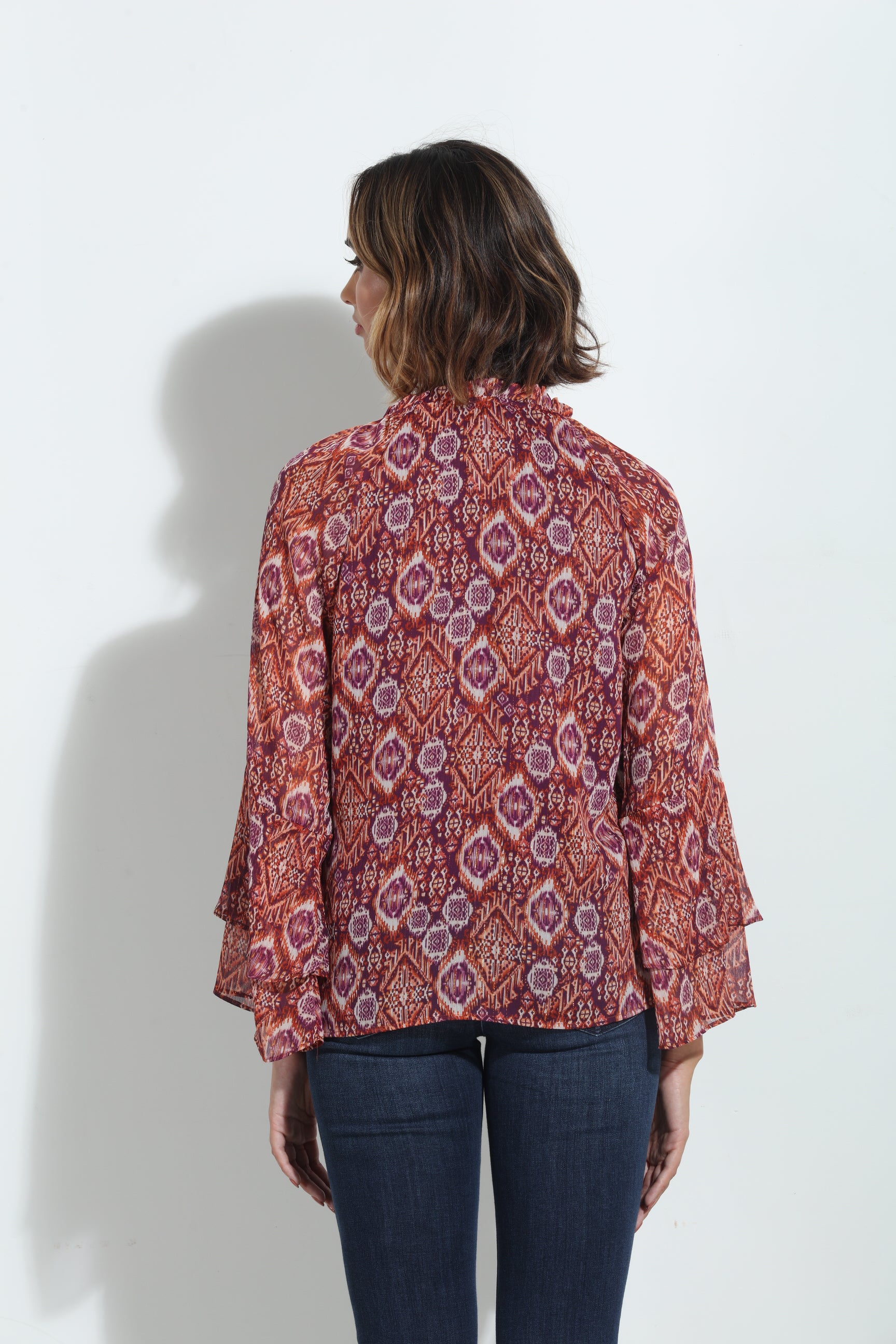 Nelly Flare Sleeve Blouse-FINAL SALE