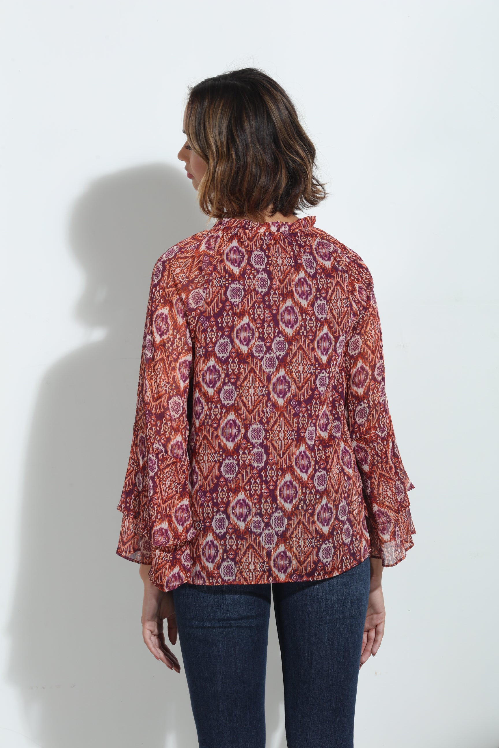 Nelly Flare Sleeve Blouse-FINAL SALE