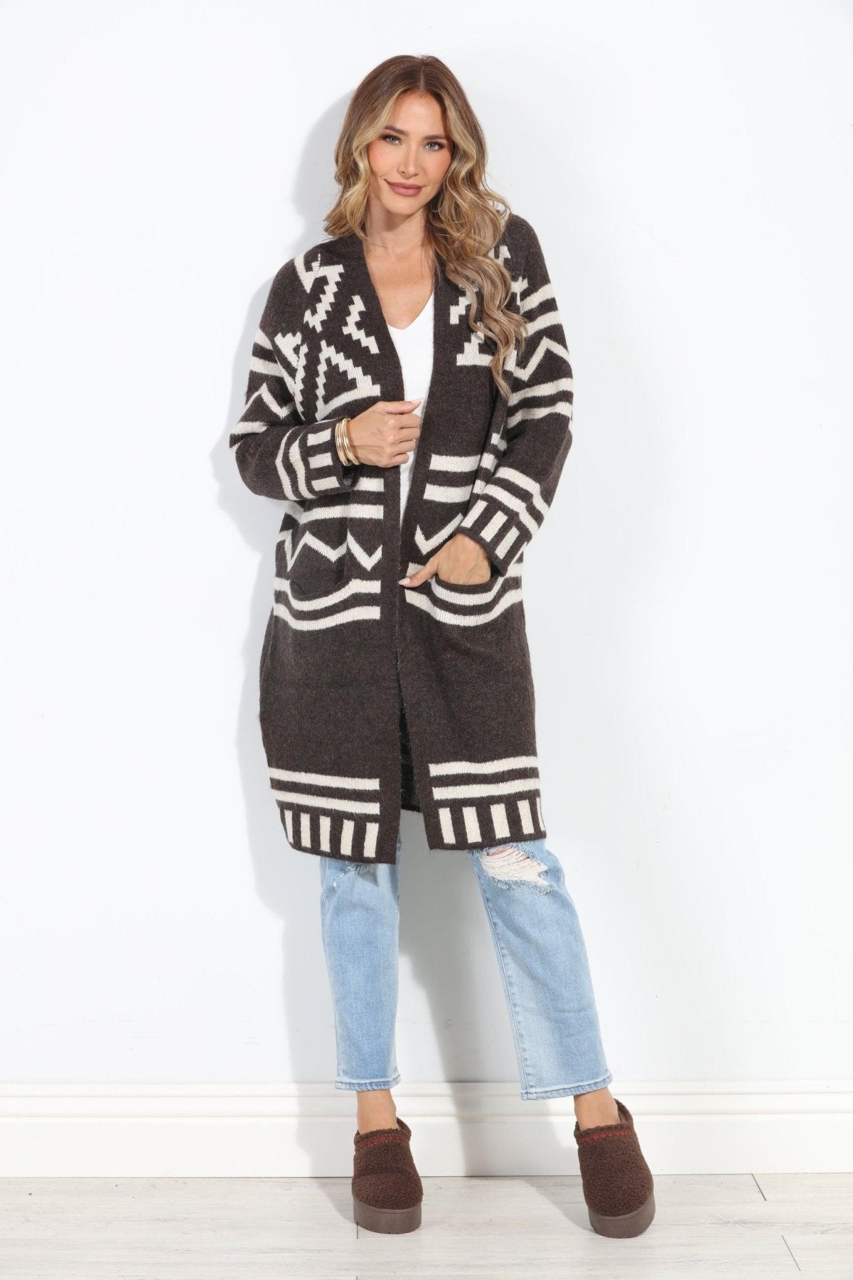 Throw on Coffee Run Duster-FINAL SALE