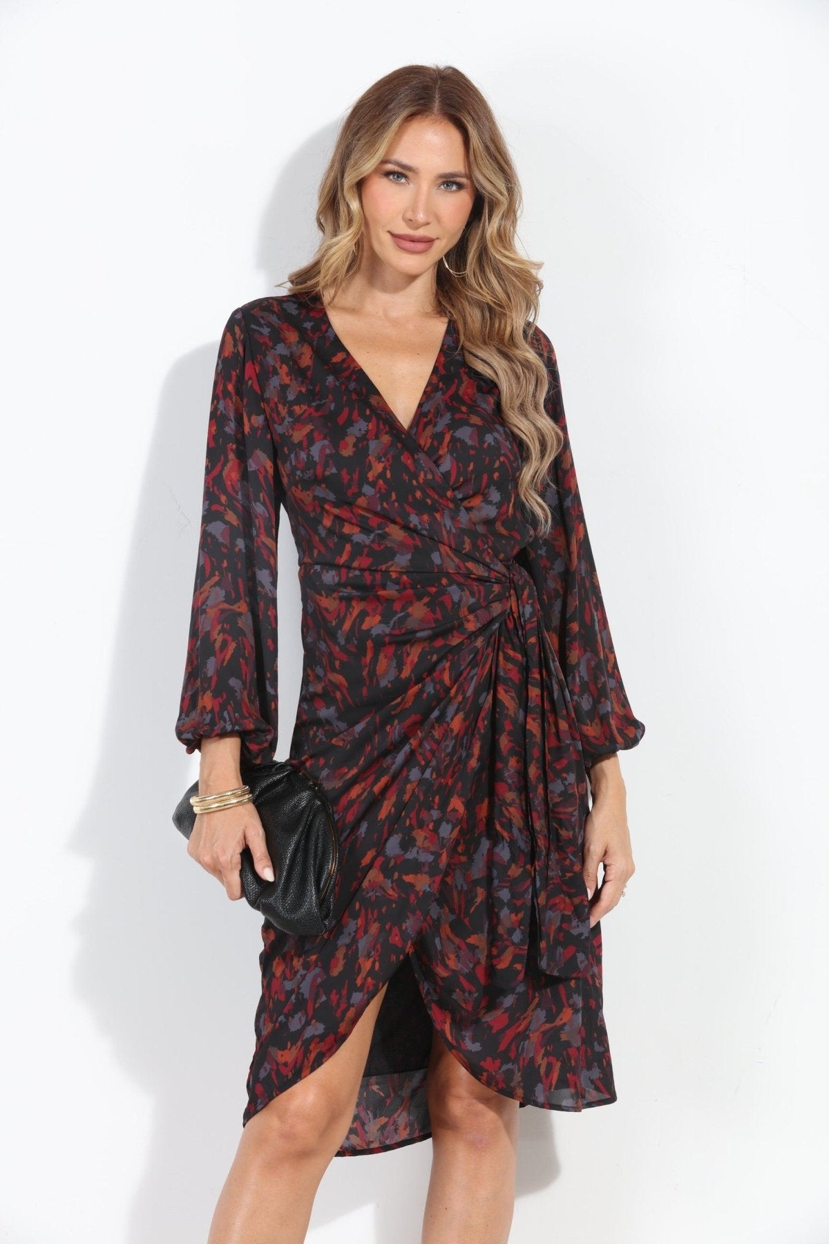 Galinda Woven Wrap Dress-FINAL SALE
