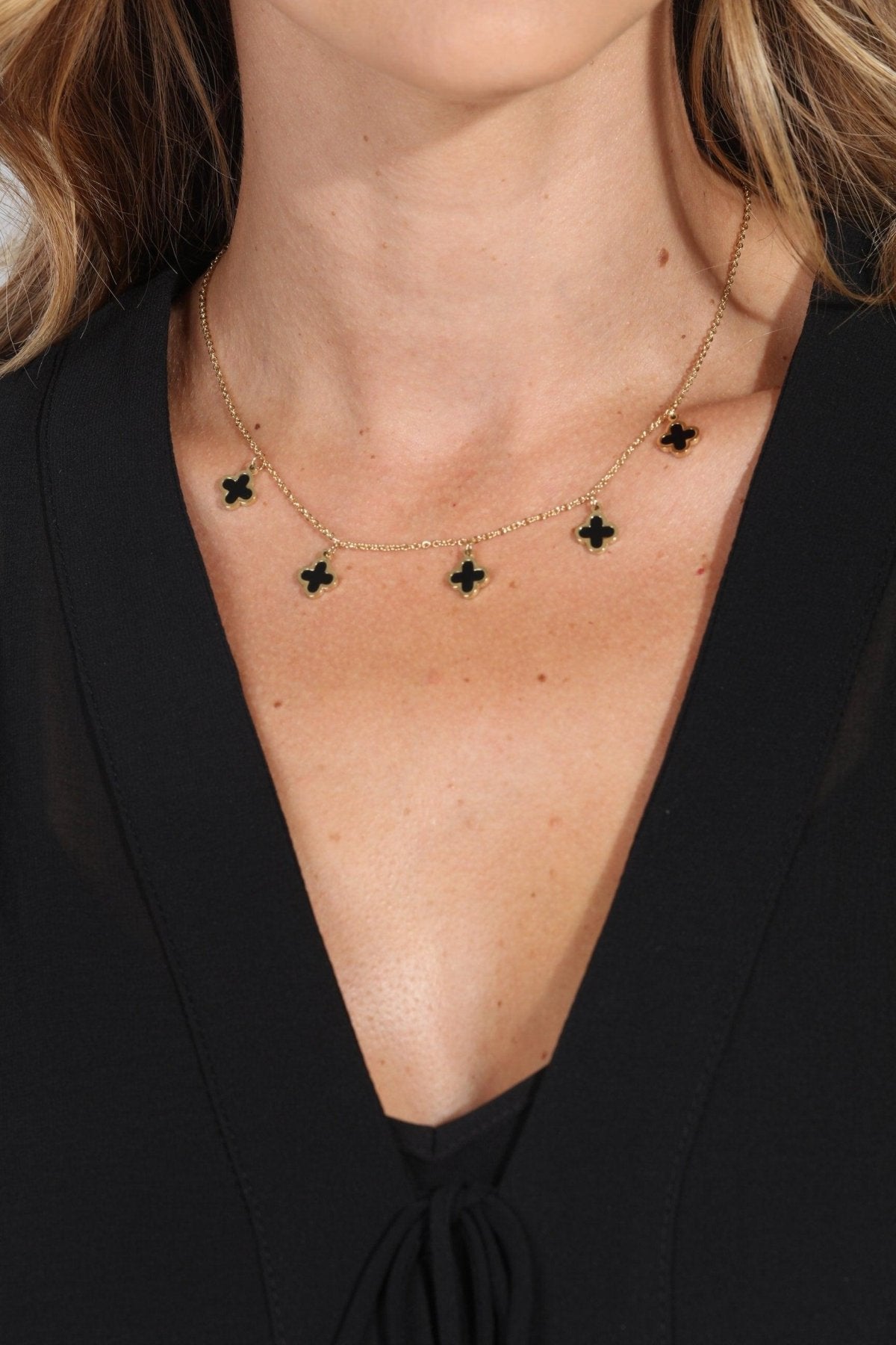 Dainty Clover Charm Necklace