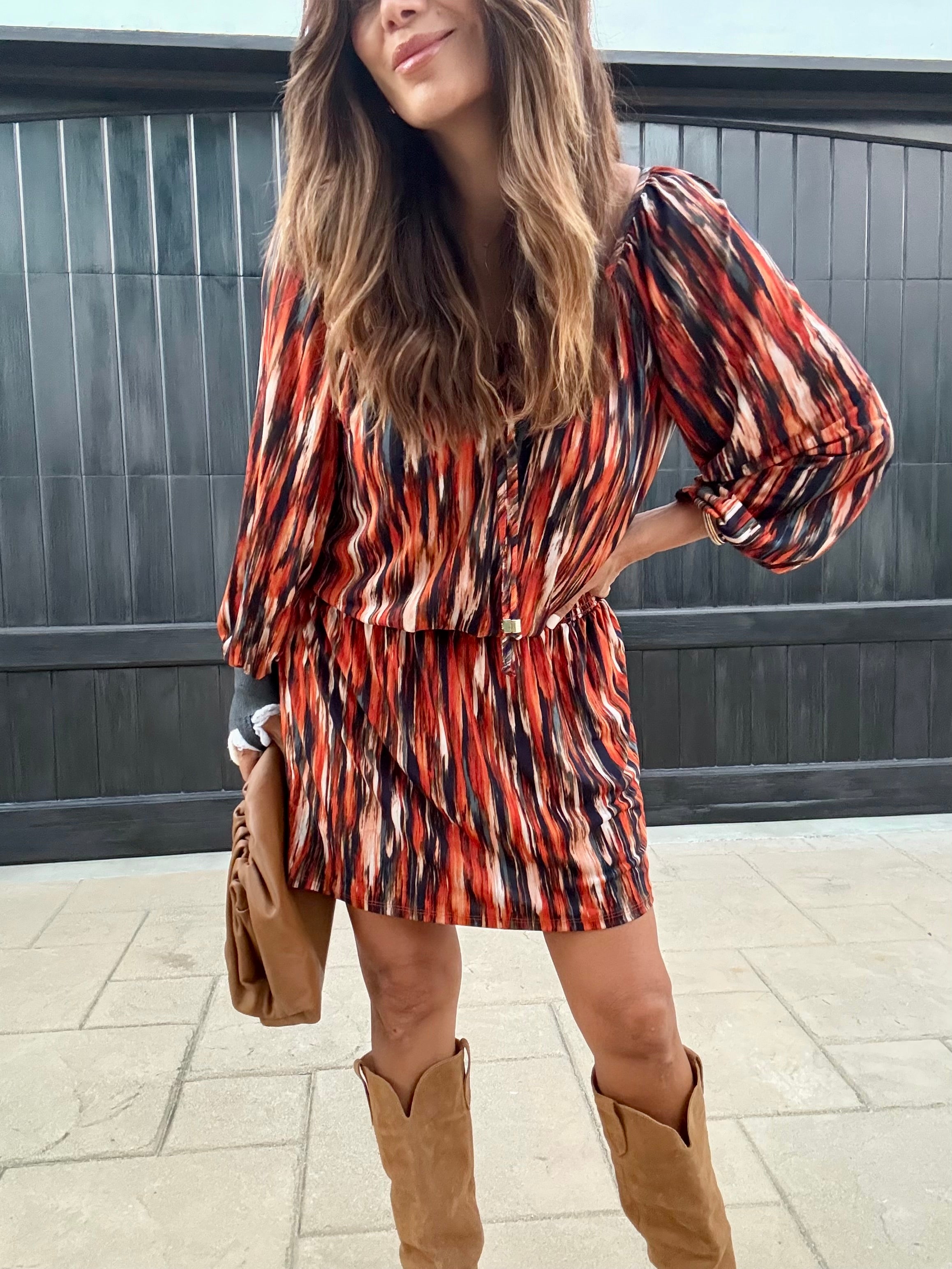 Zion Stretch Raglan Dropwaist Stretch Dress-BEST SELLER
