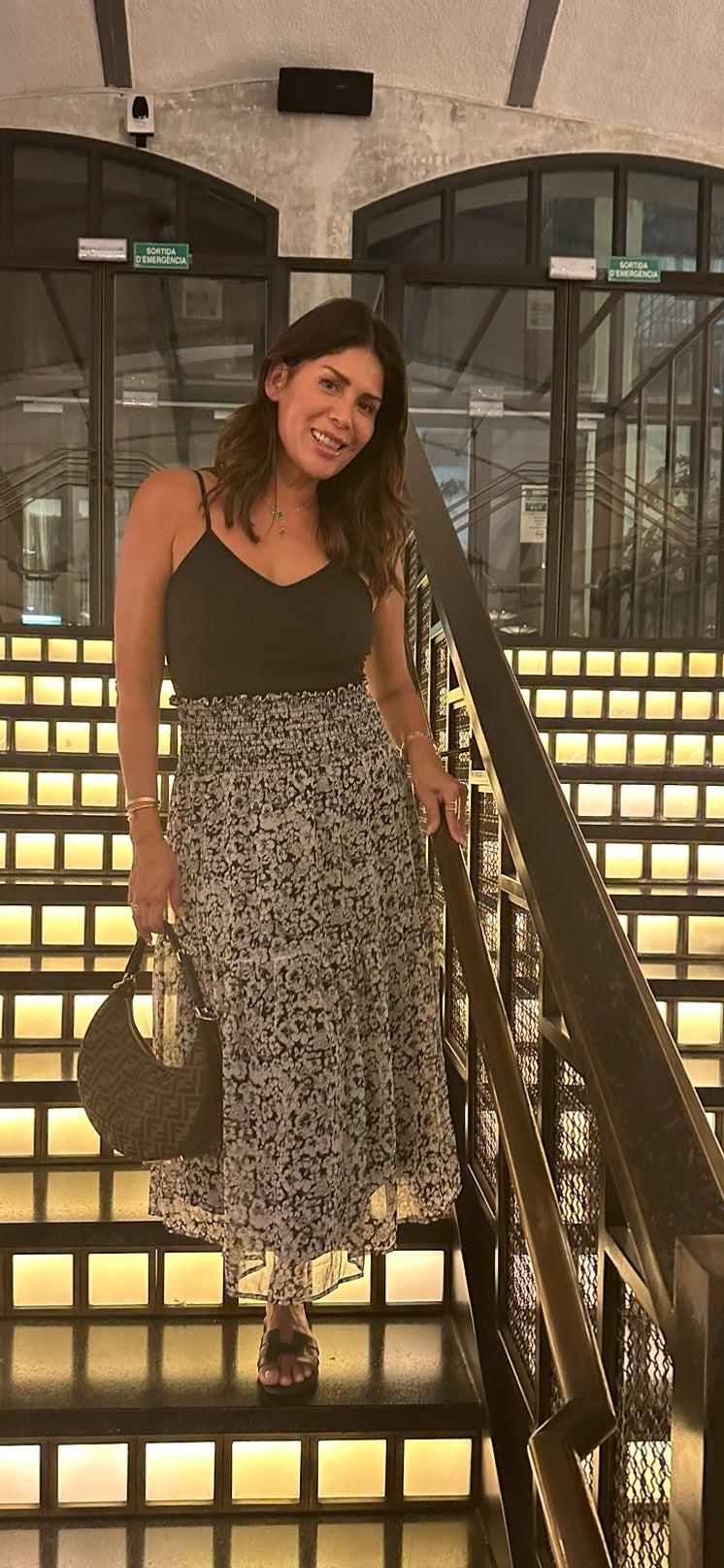 Vicky Chiffon Midi Skirt-FINAL SALE