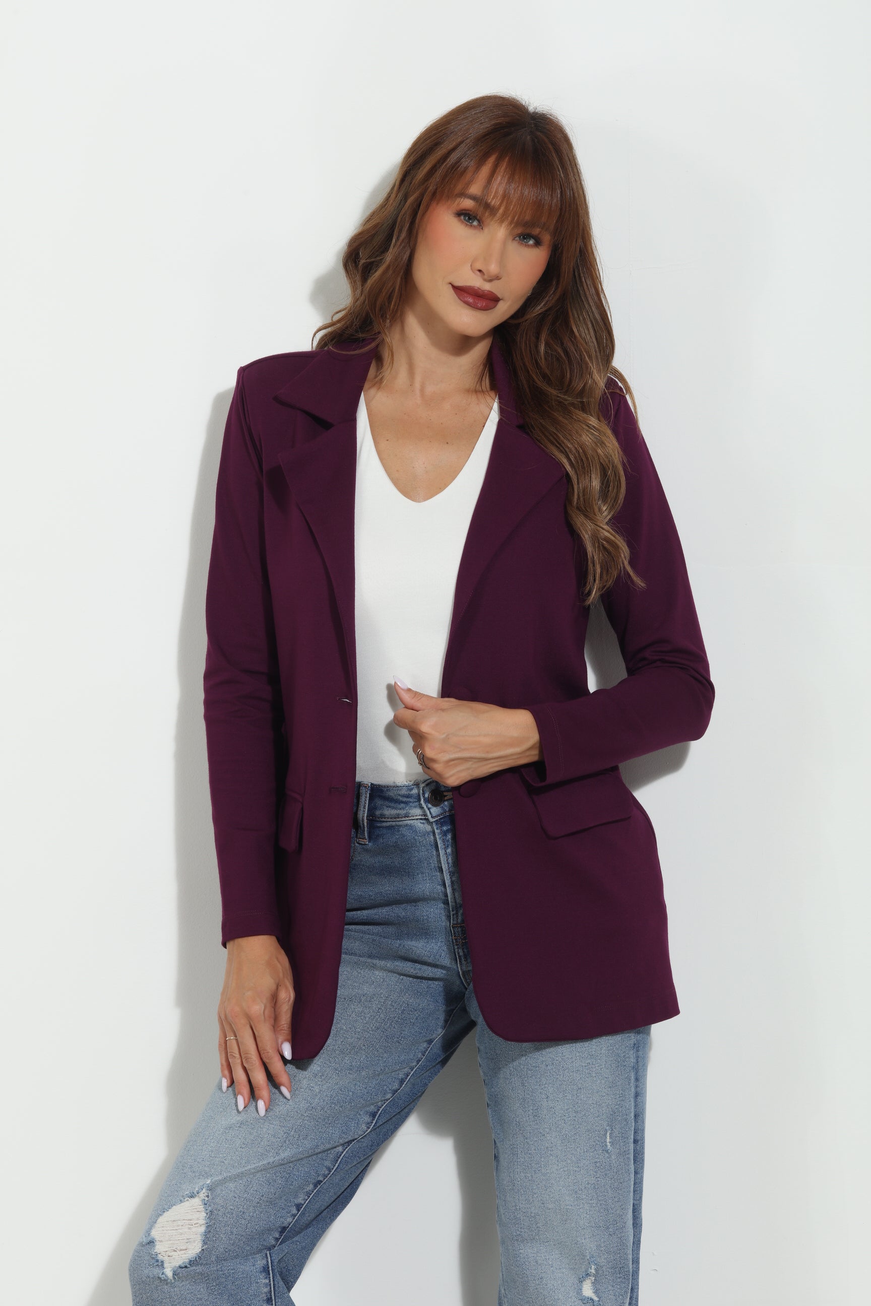 Plum Boyfriend Ponti Blazer -BEST SELLER