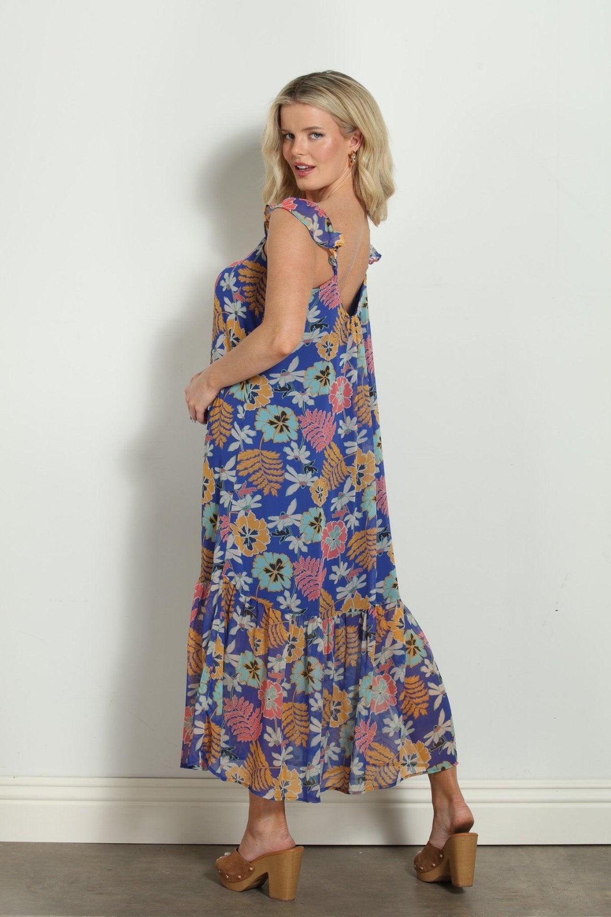 Brinley Chiffon Midi Tank Dress-FINAL SALE