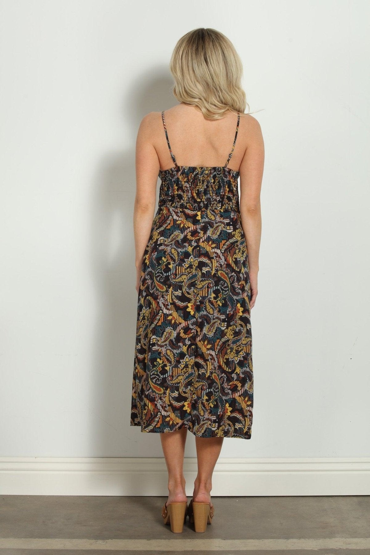 Bernice Button Down Midi Dress-FINAL SALE