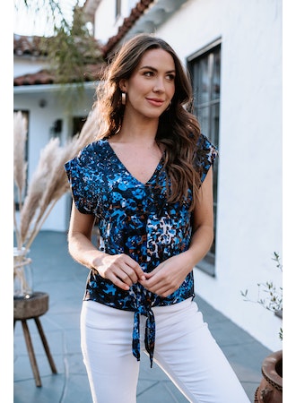 Garcelle ITY Front Tie Top-FINAL SALE
