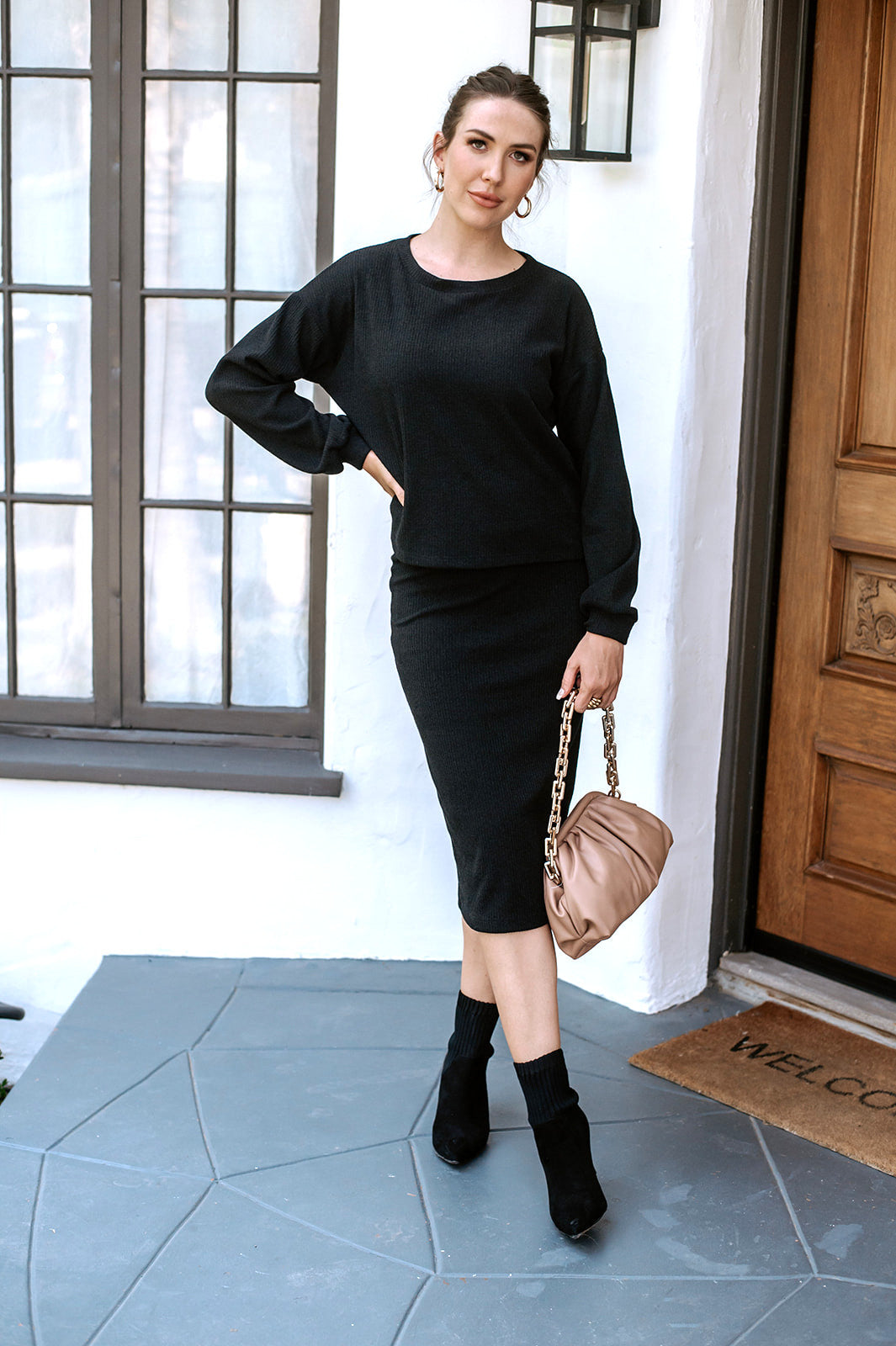 Onyx Rib Sweater -FINAL SALE