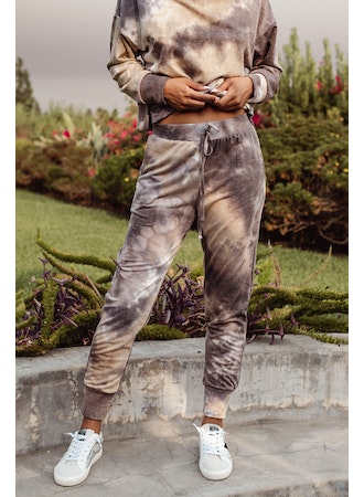 Grace Tie dye French Terry Joggers-FINAL SALE