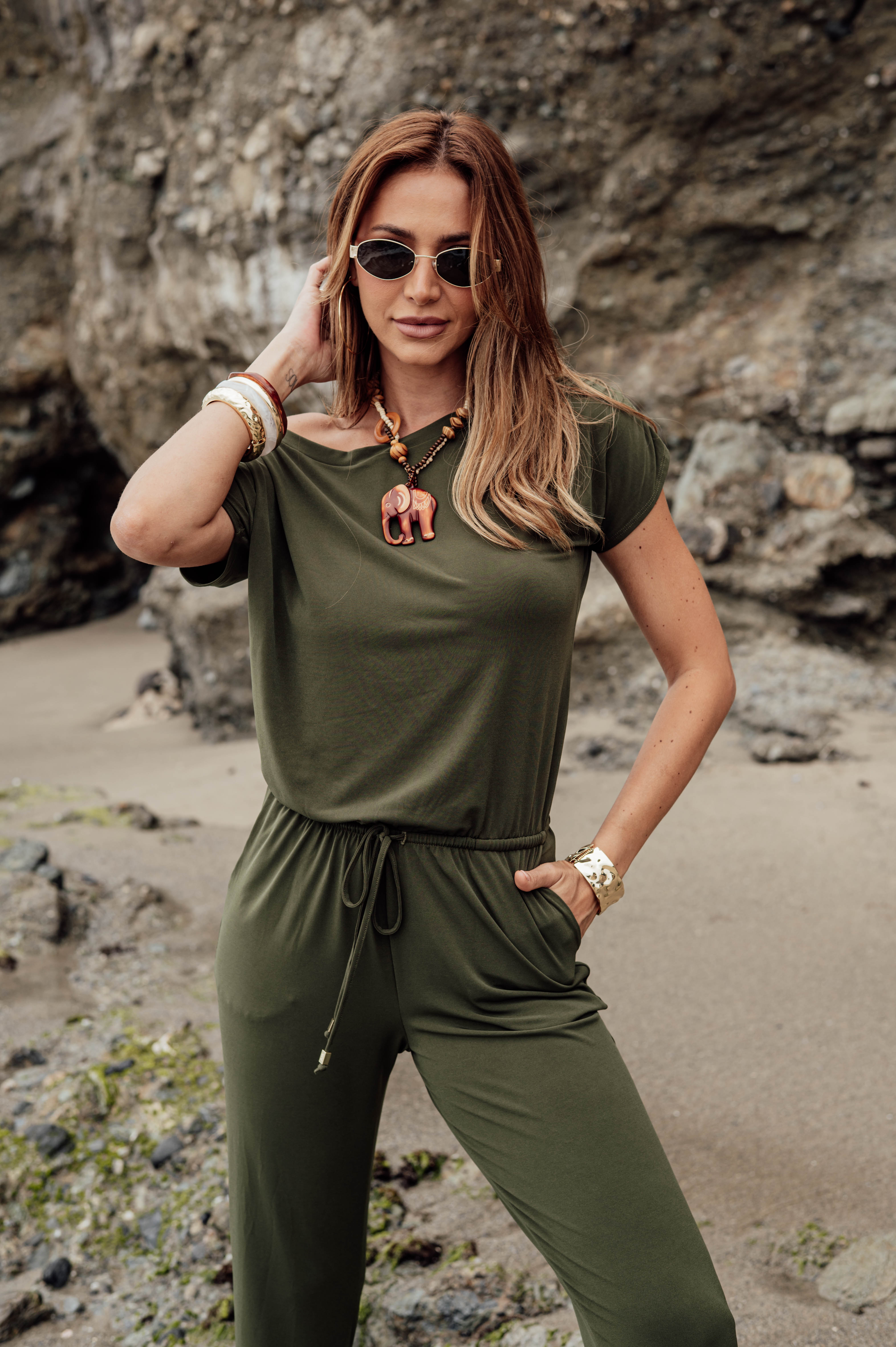 Army ITY Short Sleeve Jumpsuit-BEST SELLER