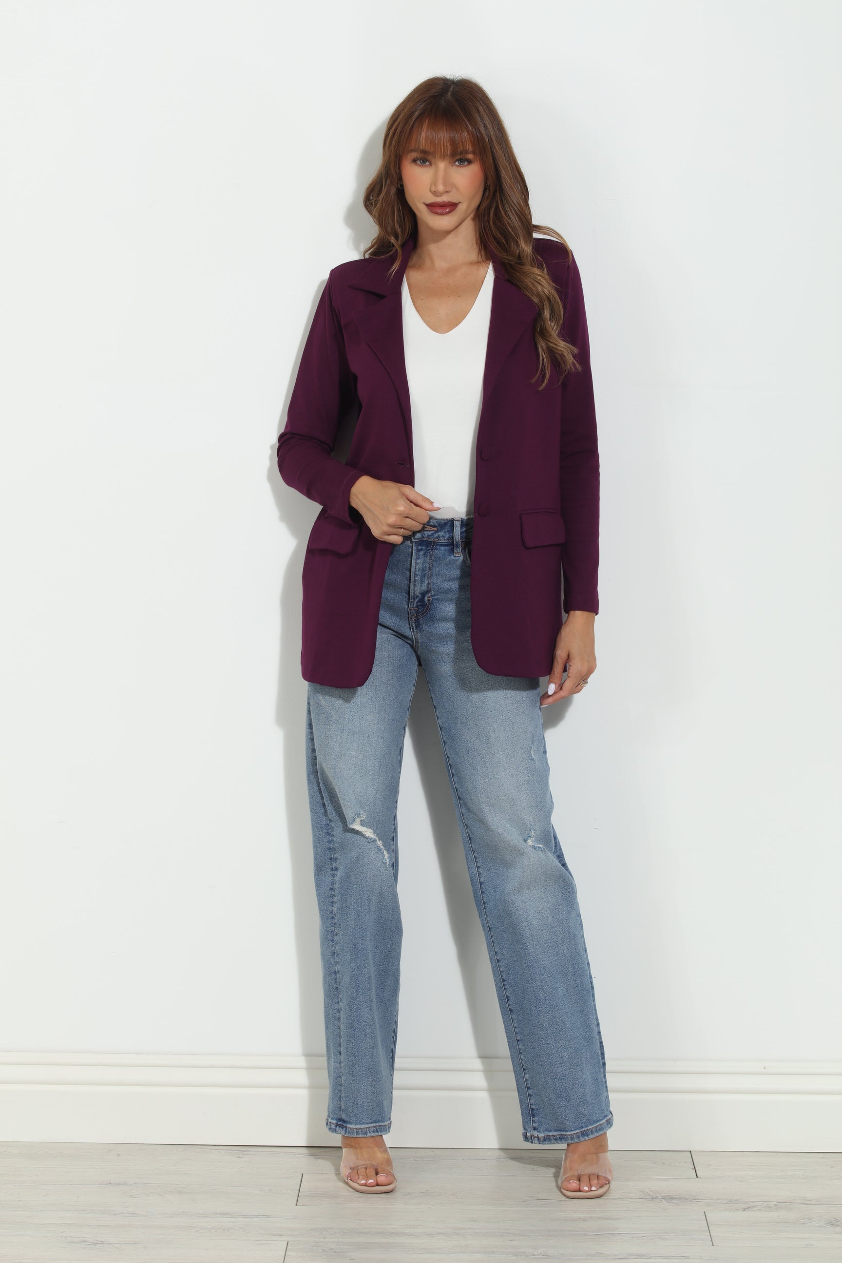 Plum Boyfriend Ponti Blazer -BEST SELLER