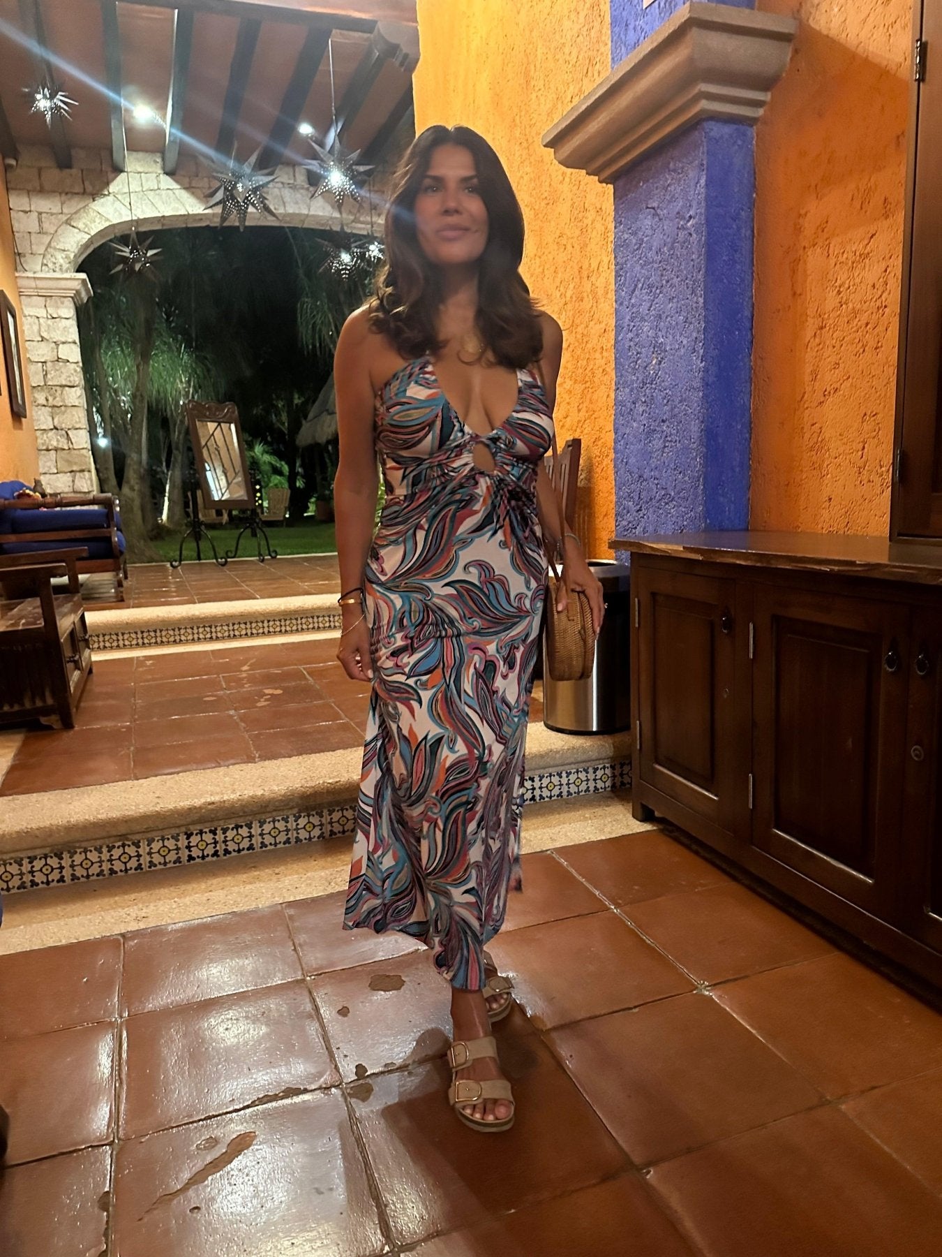 Kamil Stretch Keyhole Maxi Dress- Best Seller