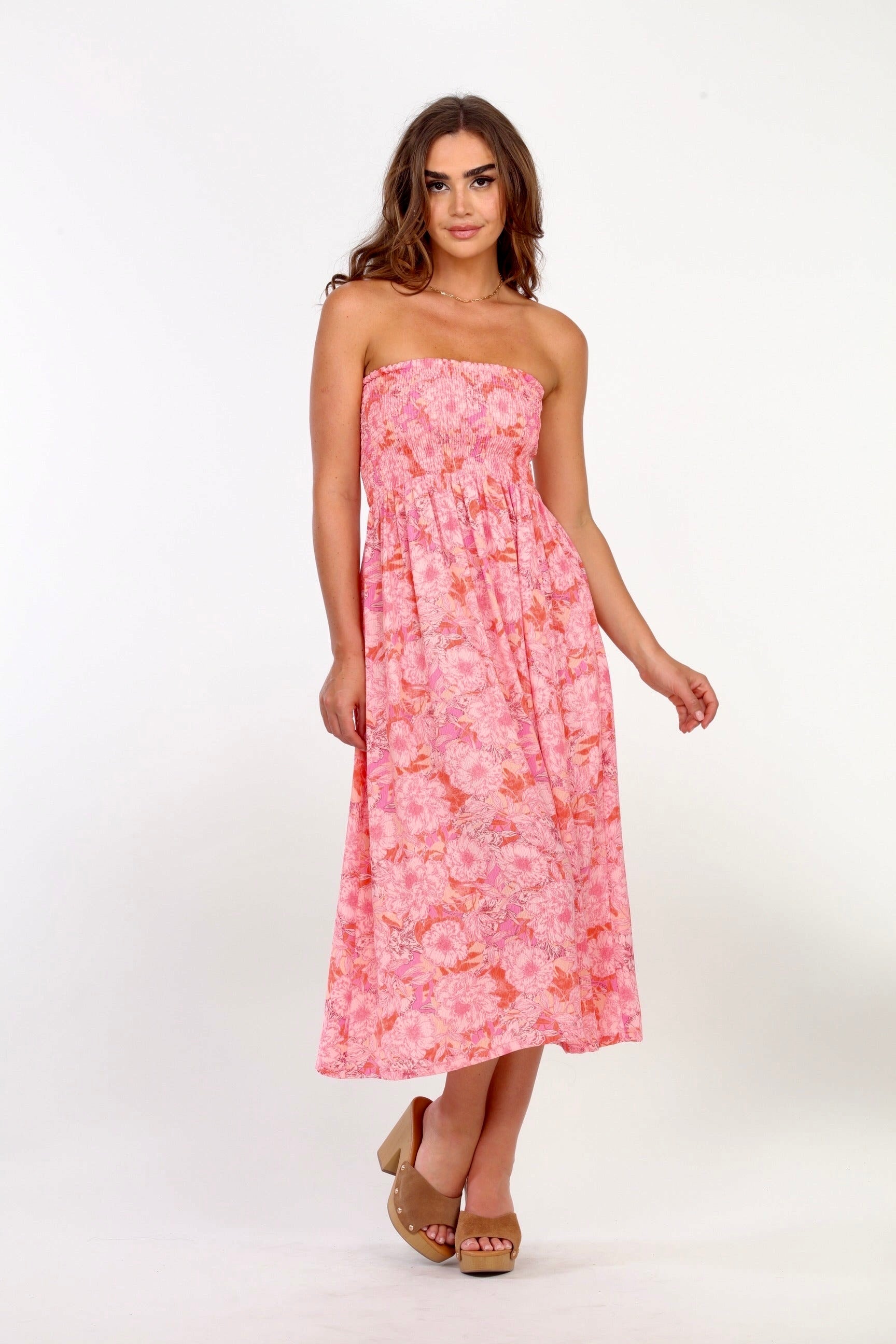 Nikolina Smocked Tube Maxi Dress/Skirt