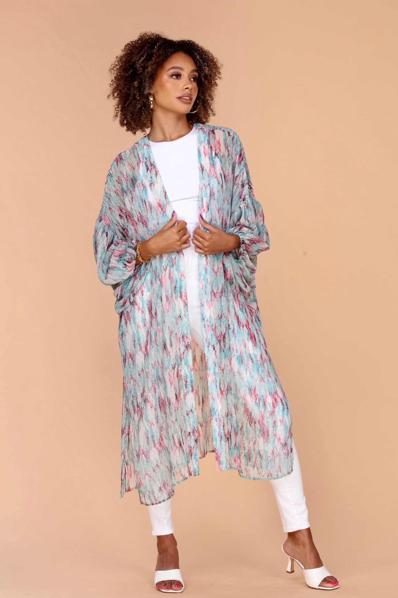 Myranda Chiffon Midi Kimono-FINAL SALE