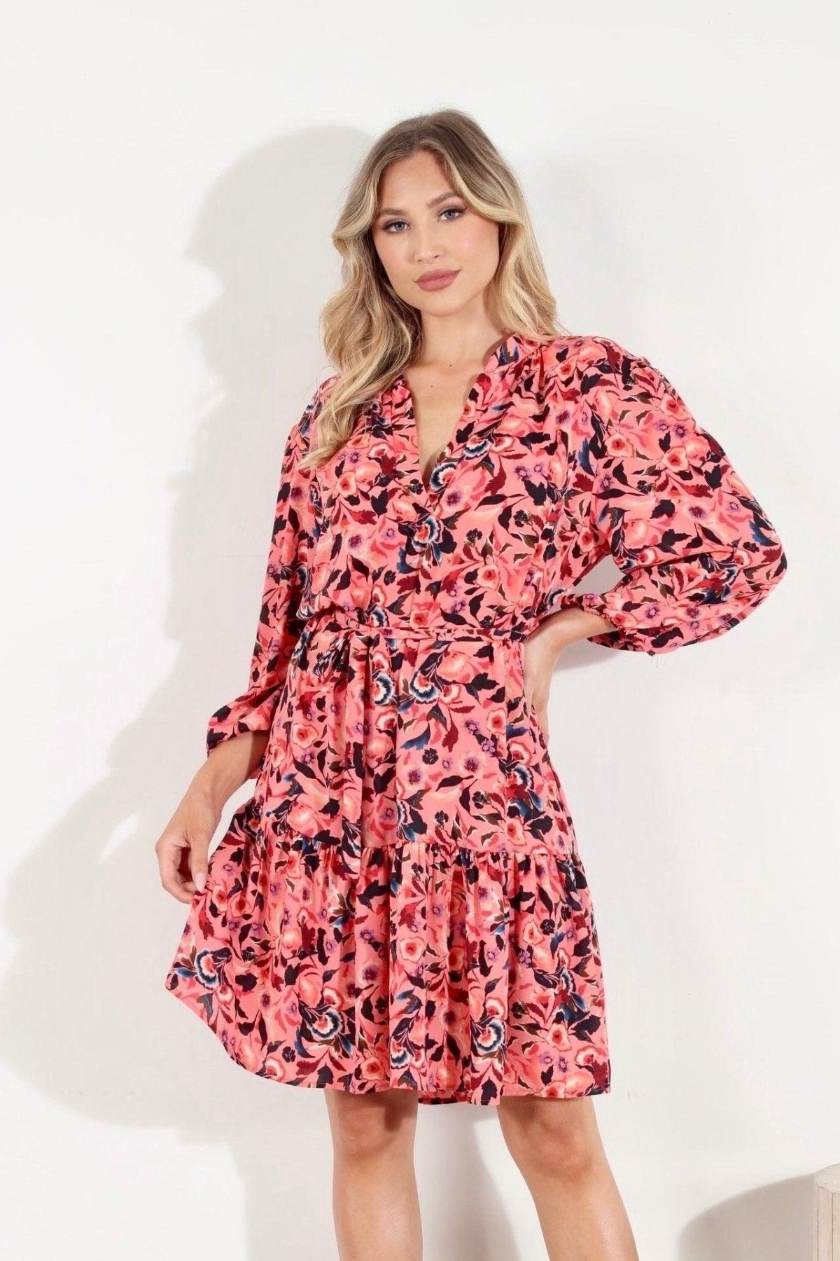 Bonnie Shirt Dress with Belt-FINAL SALE