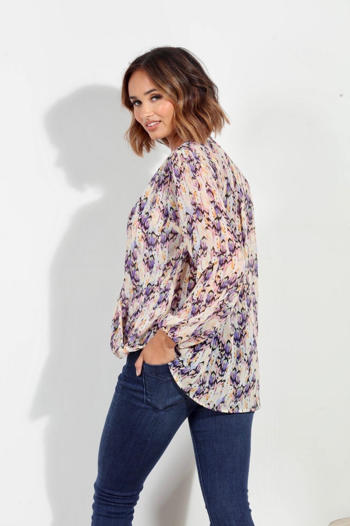 Addie Surplice Blouse-FINAL SALE