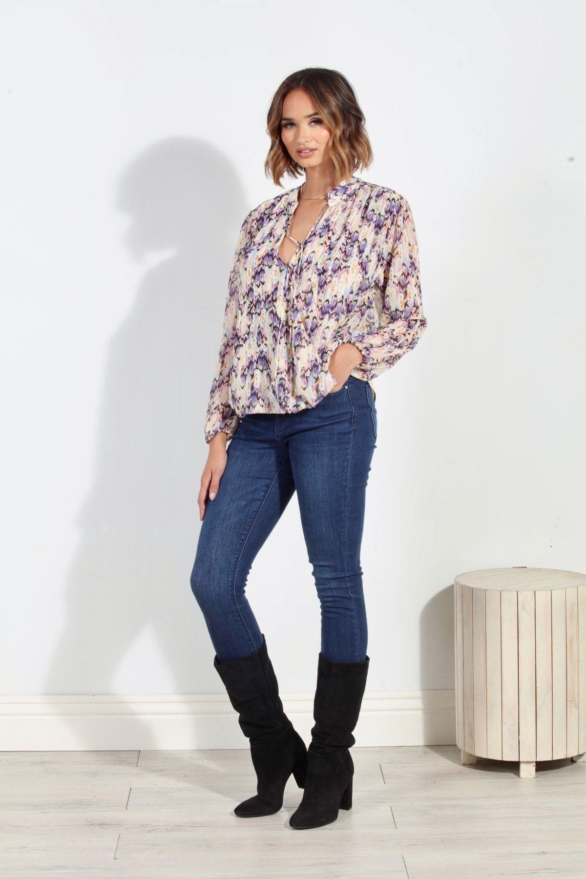 Addie Surplice Blouse-FINAL SALE