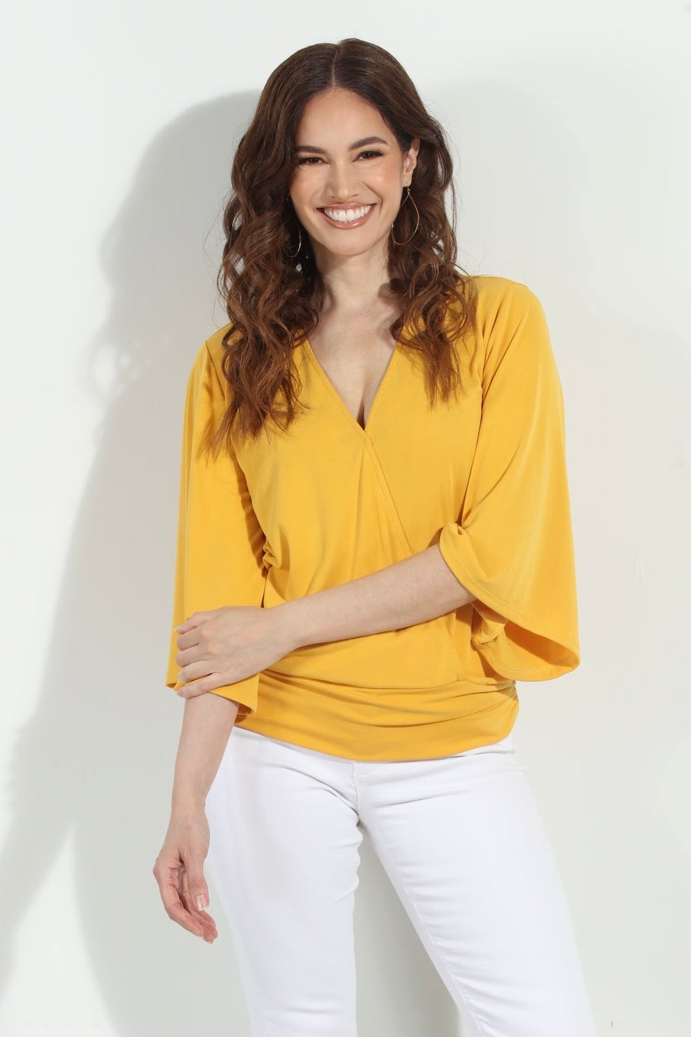 Mimosa Cupro Stretch Banded Kimono Top-NEW COLOR