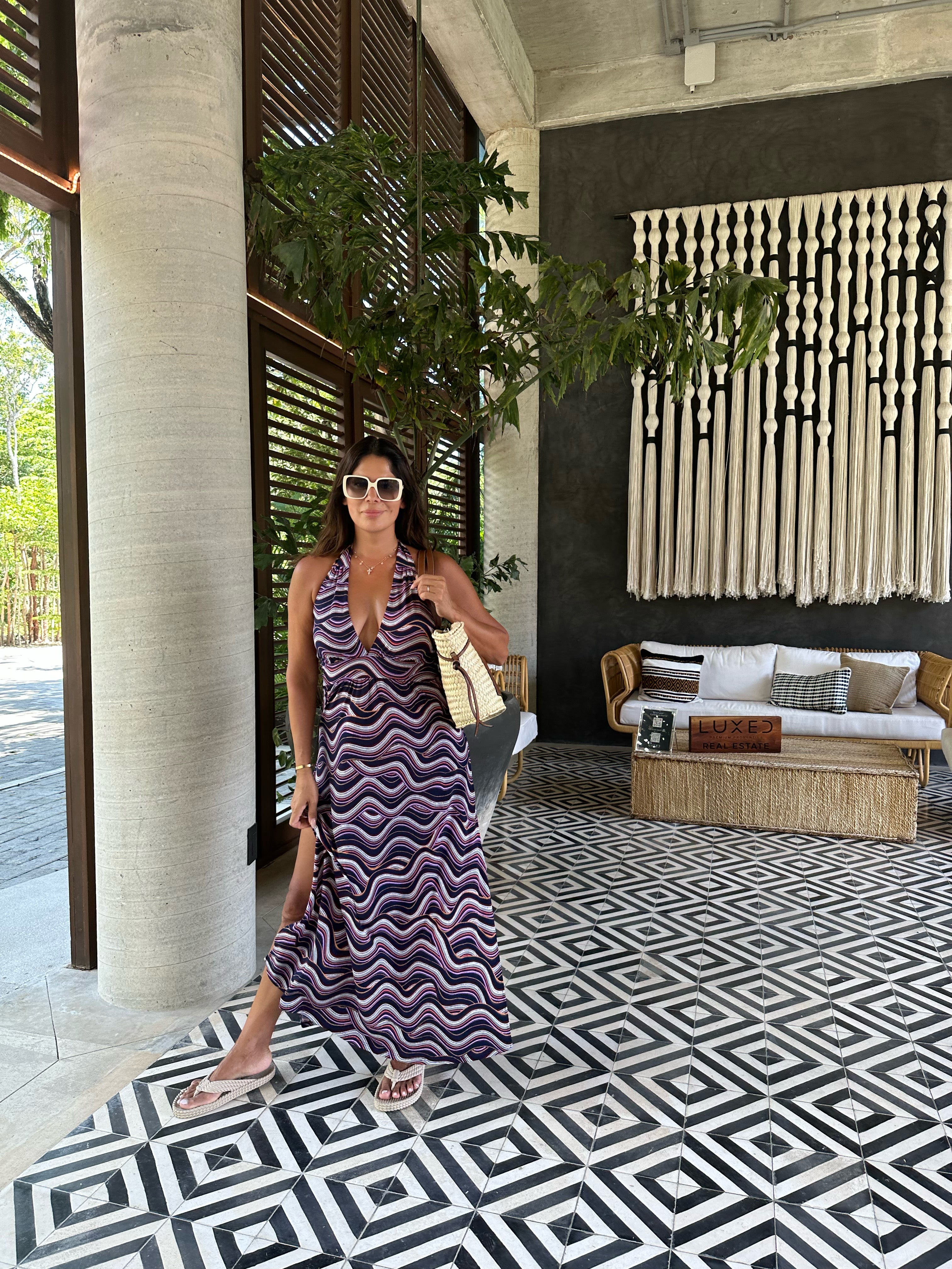 Leanna Halter Maxi Dress