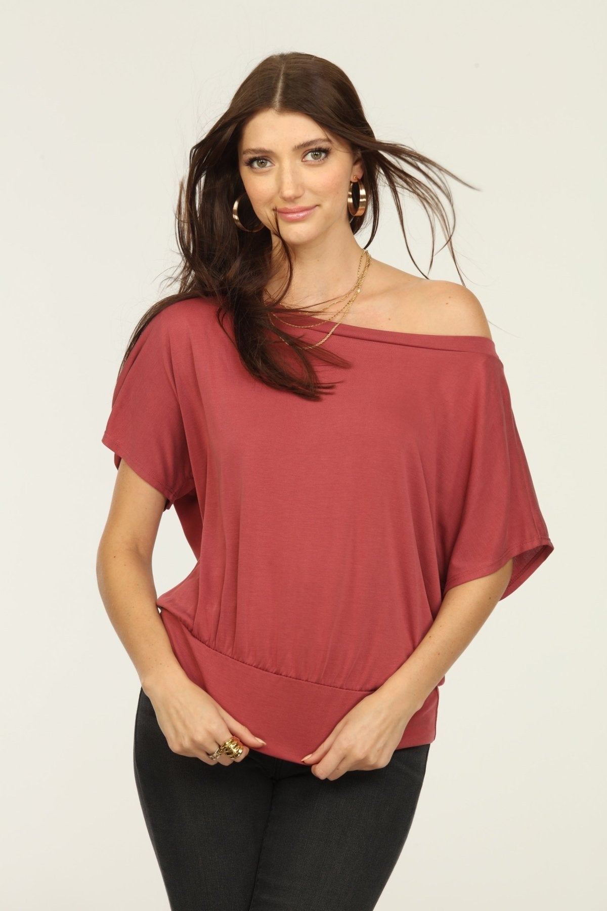 Sangria  Cupro OTS Top-BEST SELLER