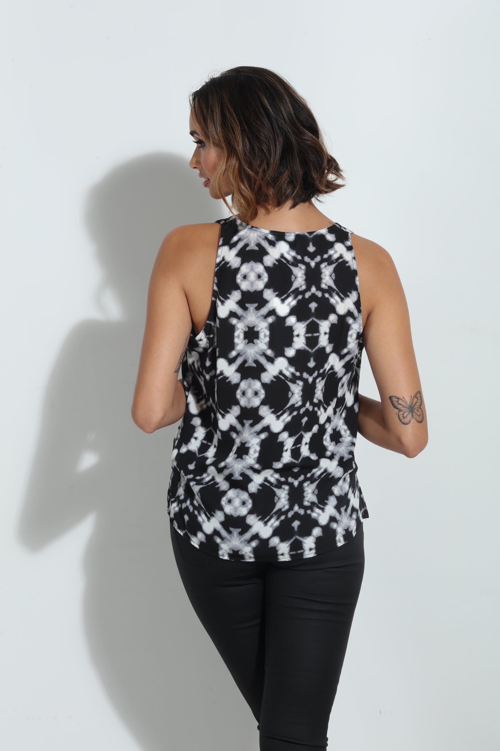 Lindsay Sleeveless Woven Tank