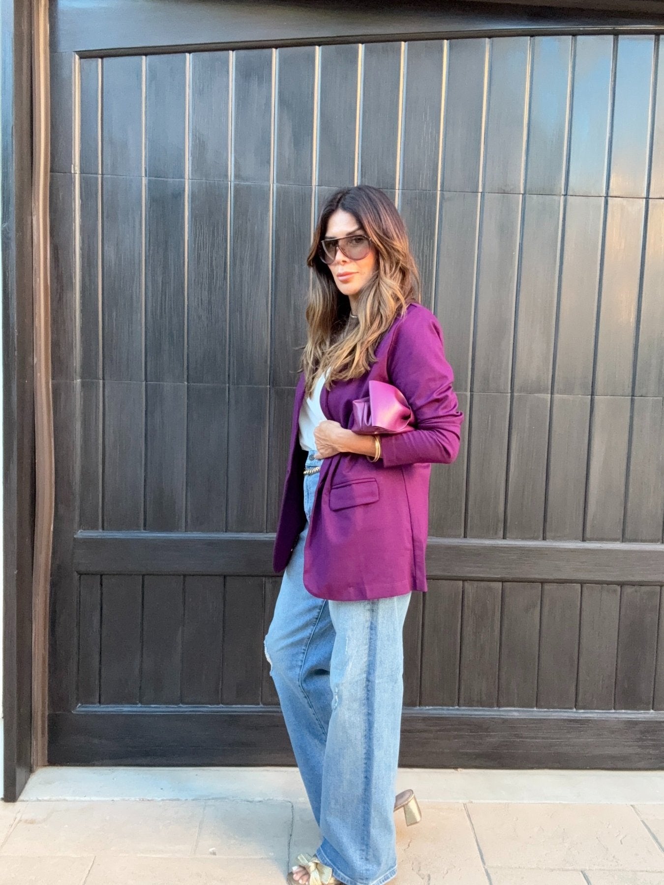 Plum Boyfriend Ponti Blazer -BEST SELLER