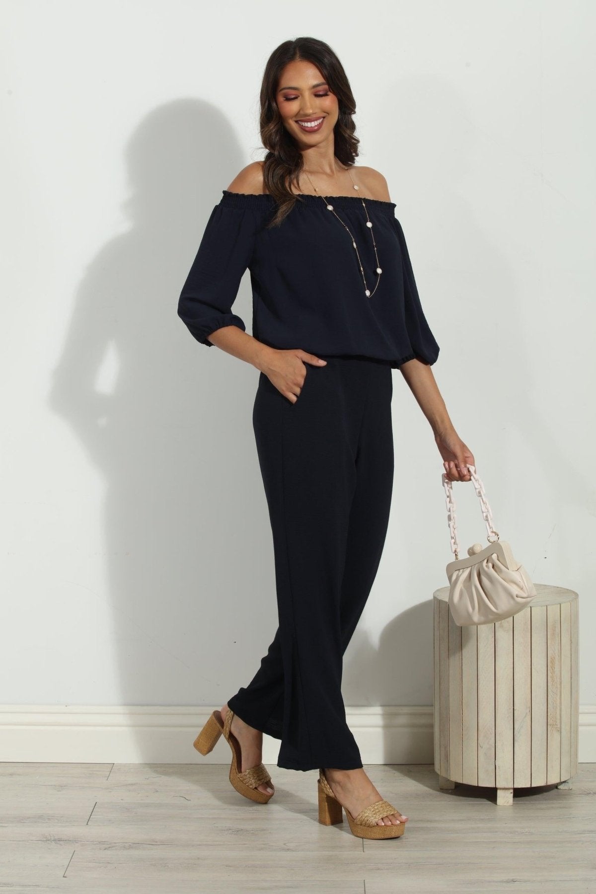 Navy Airflow Woven Trousers