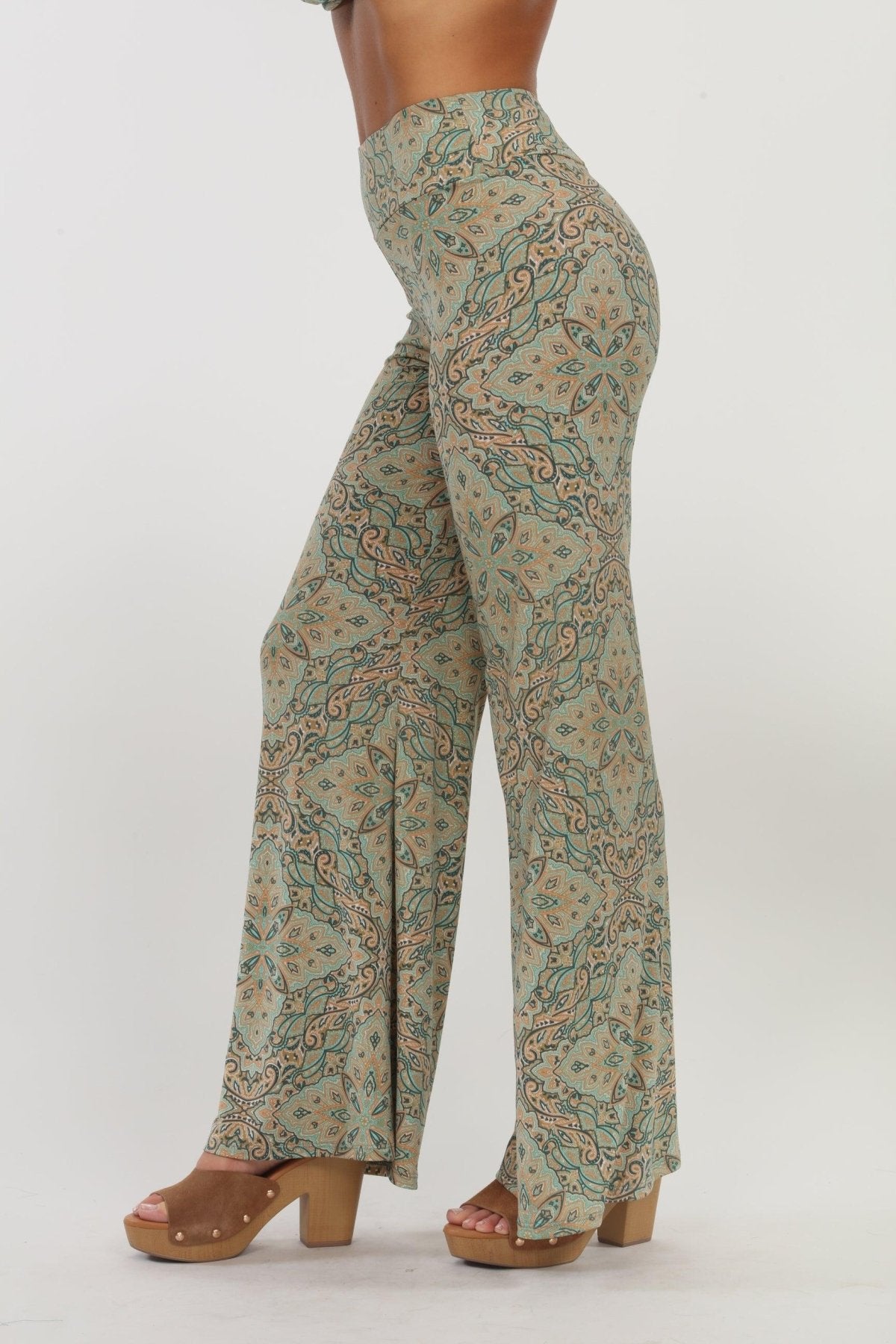 Neema Stretch Wide Leg Pants-FINAL SALE