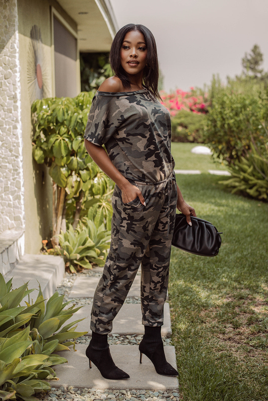Swanson Camo French Terry Jumpsuit - FINAL SALE
