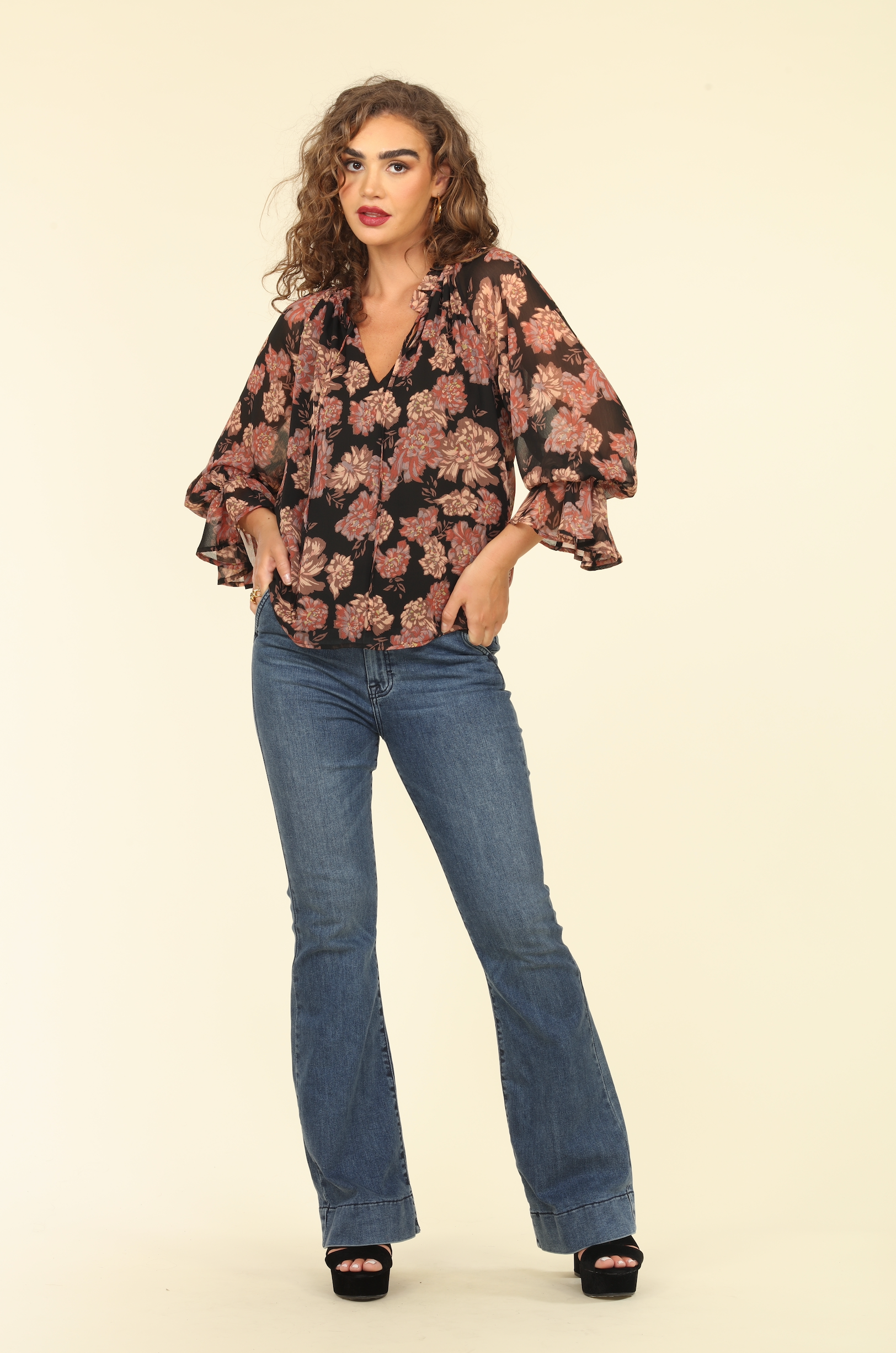 Yelena Chiffon Blouse - FINAL SALE