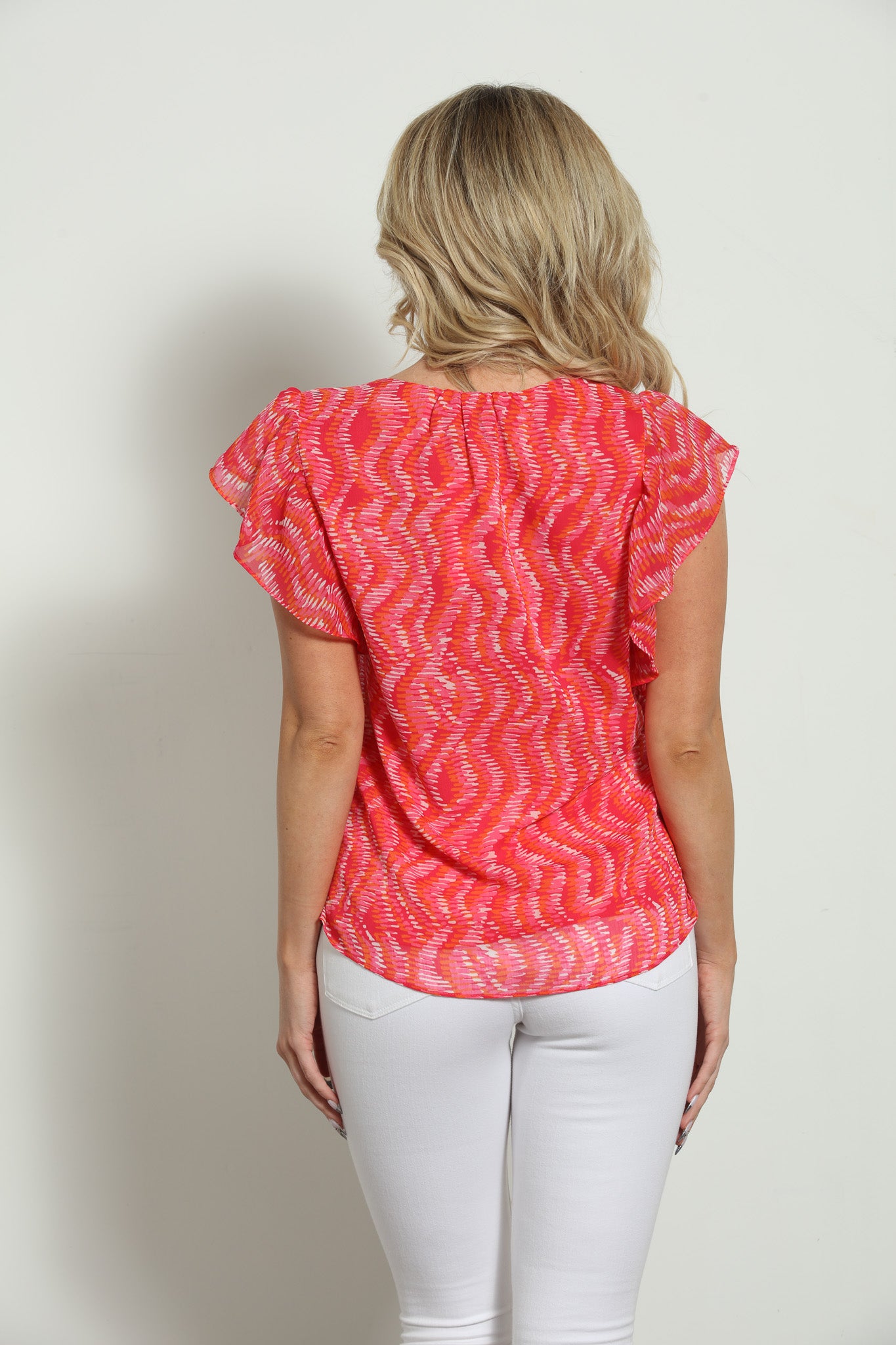 Inca Lace-Up Ruffle Blouse-FINAL SALE