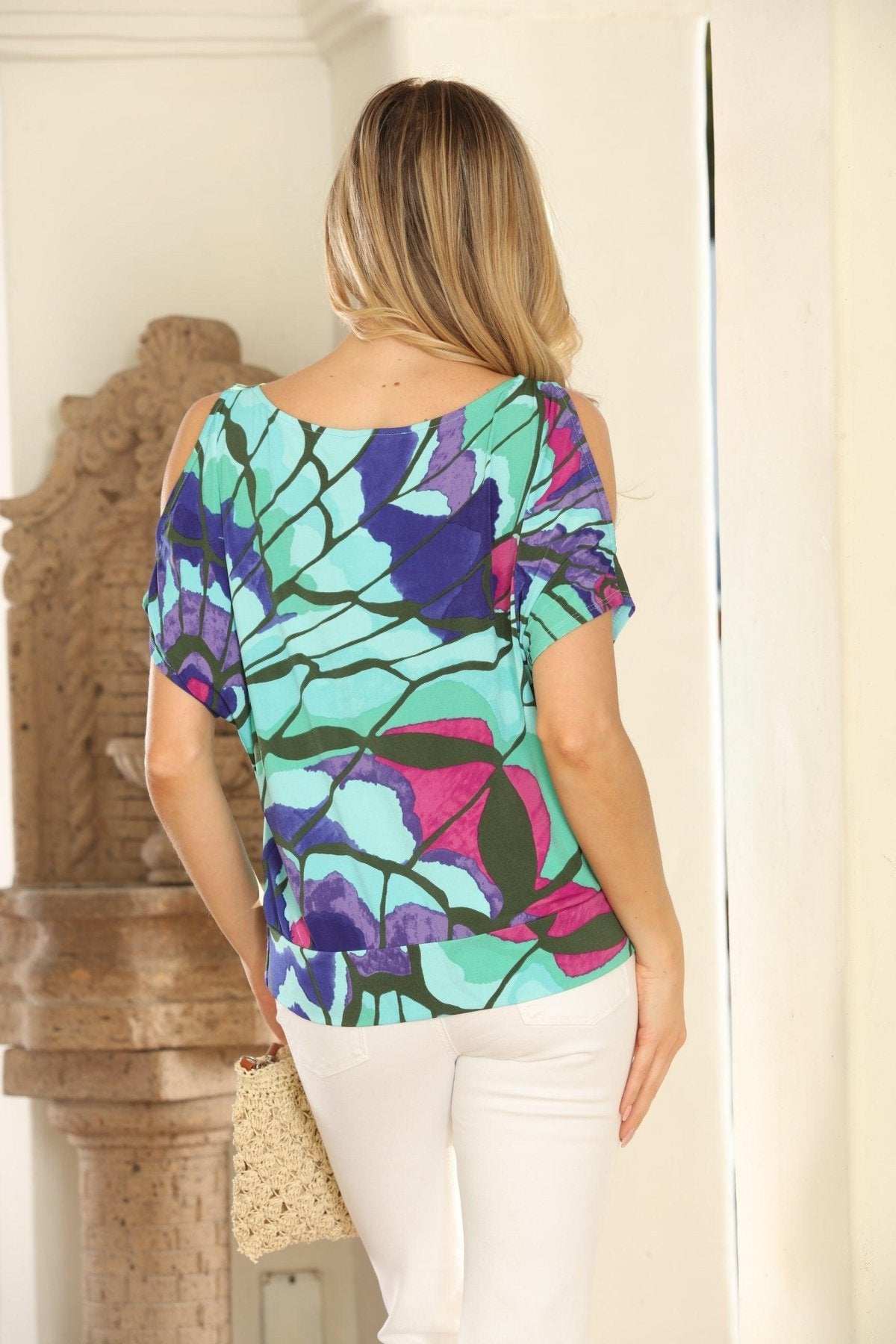 Lilah Cold Shoulder Tee-FINAL SALE