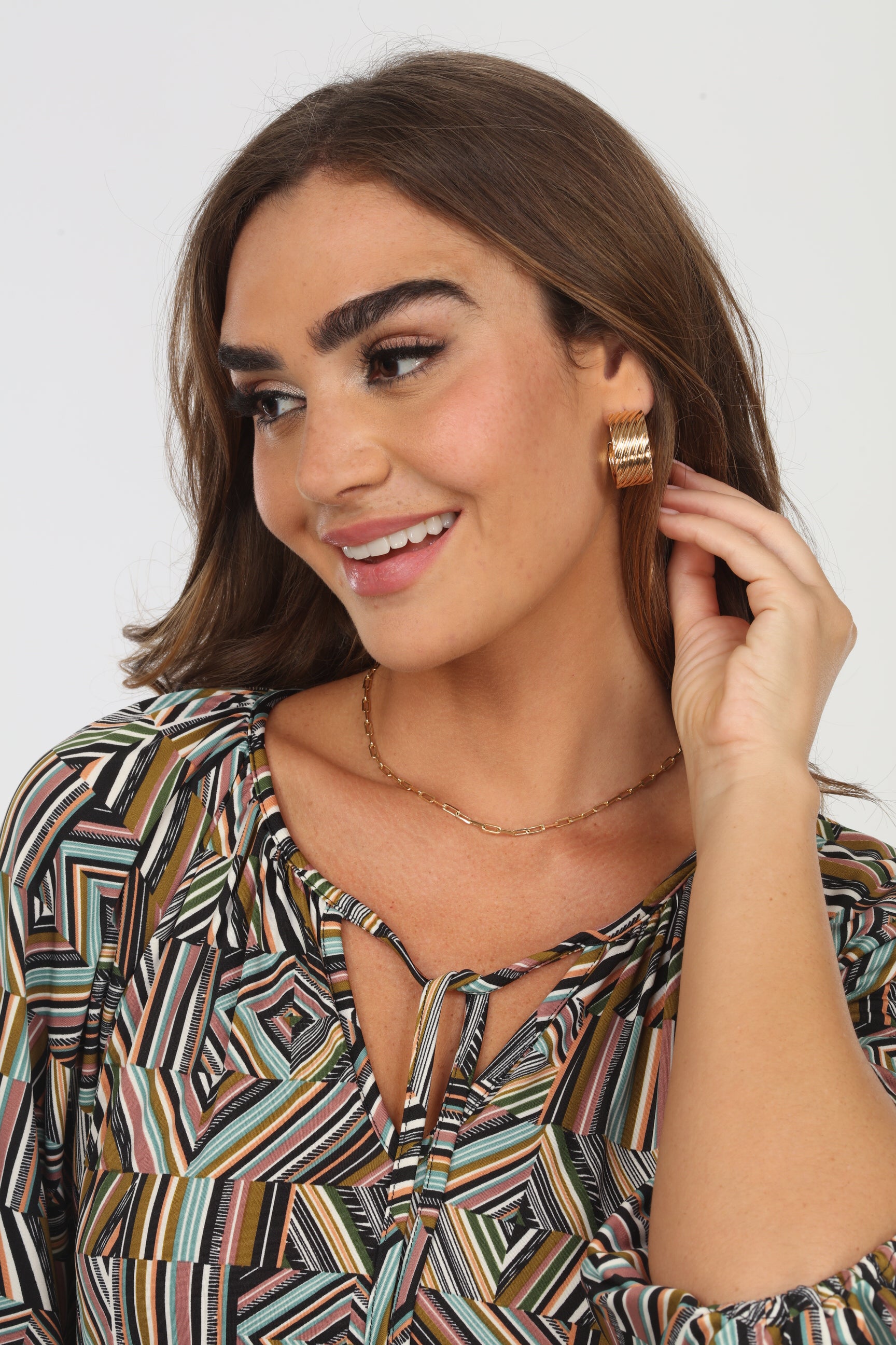 Oversized Gold Huggie Earrings