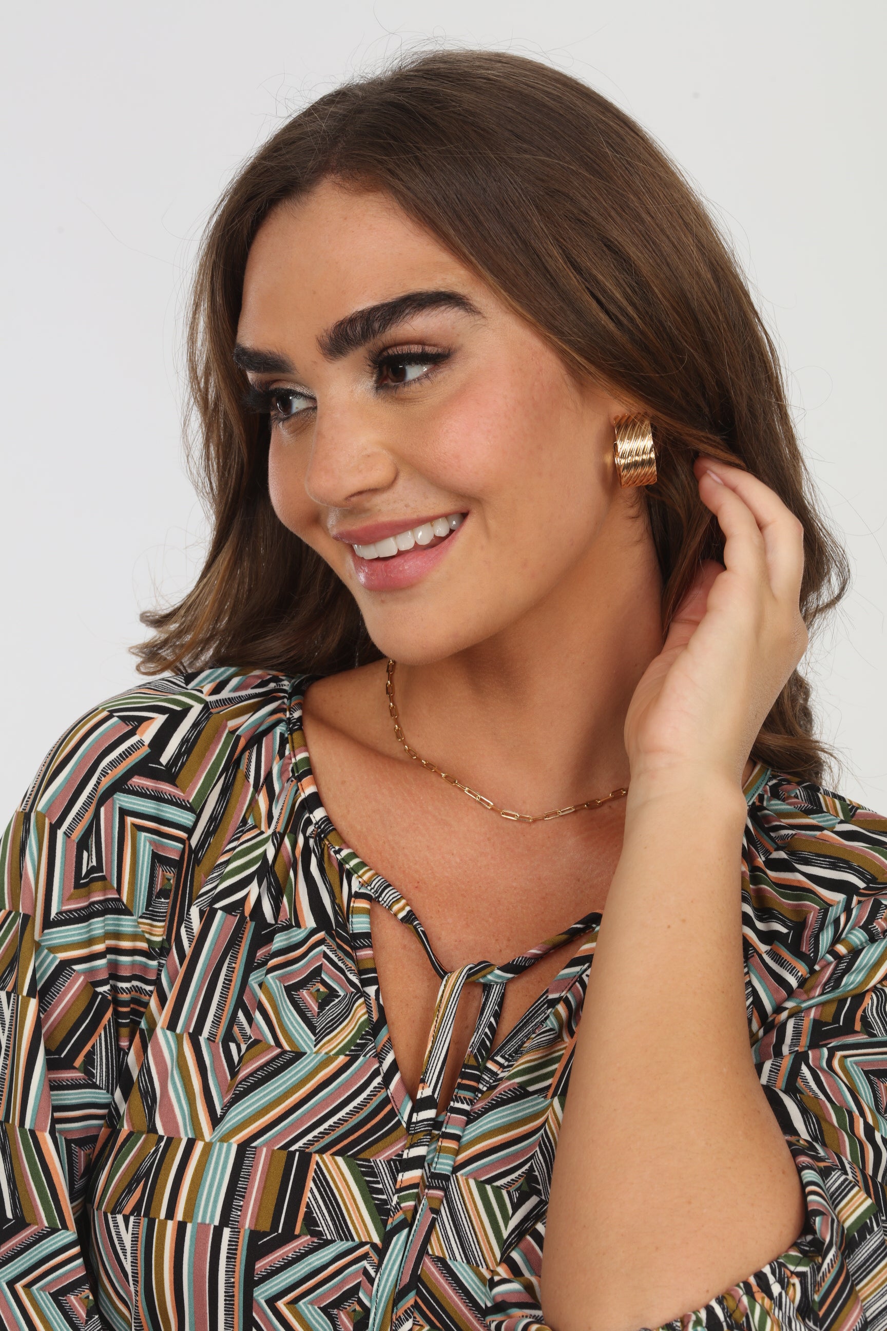 Oversized Gold Huggie Earrings