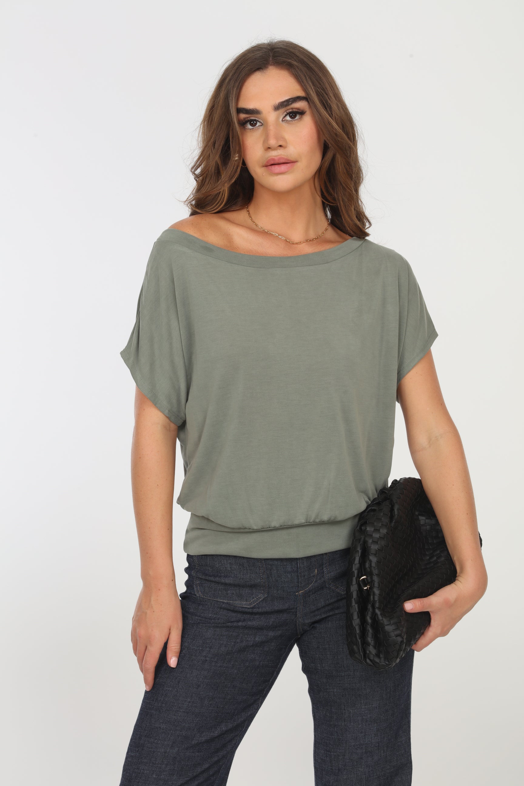 Verdina Cupro OTS Top
