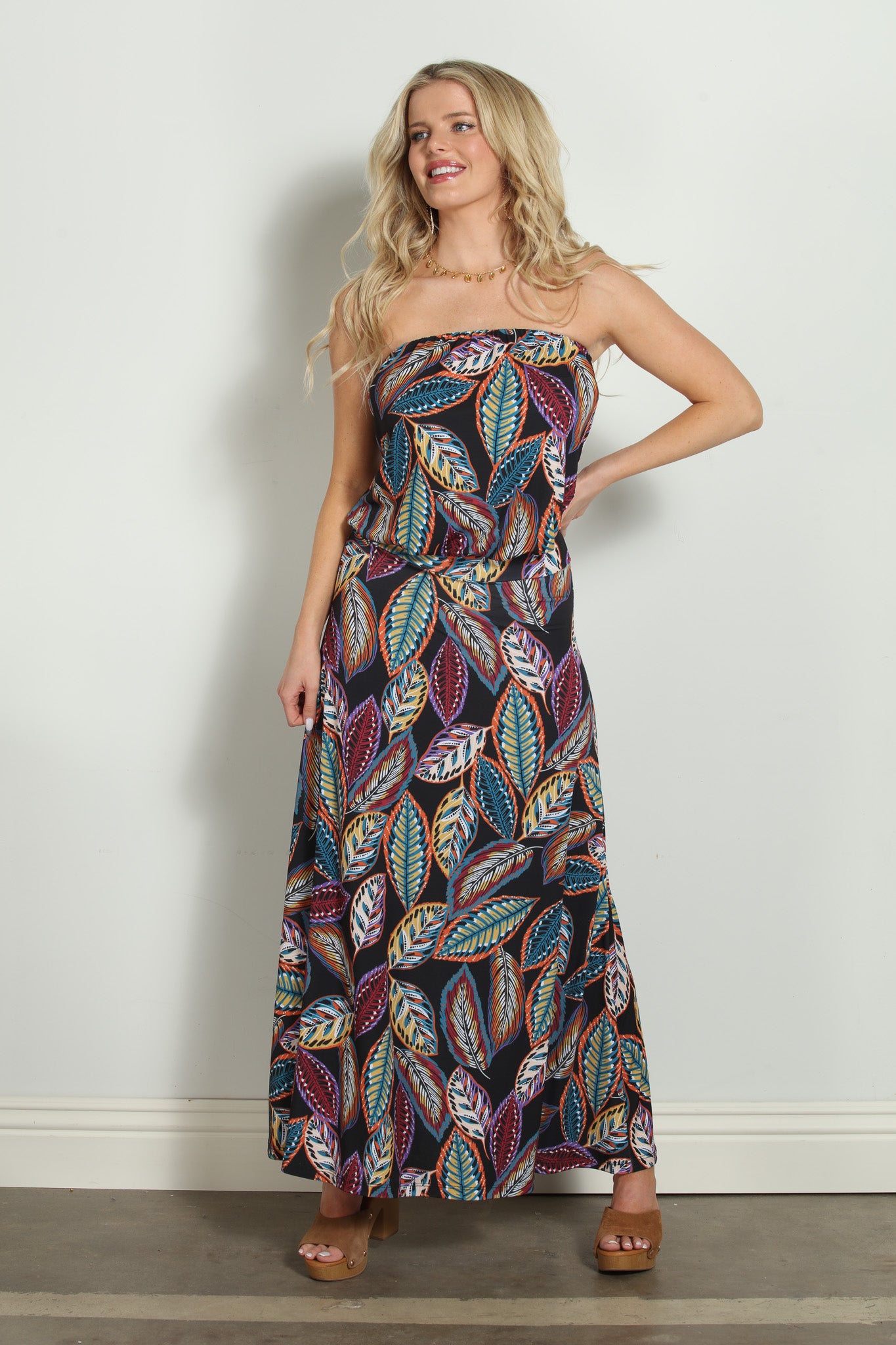 Madora Strapless Dropwaist Maxi- FINAL SALE