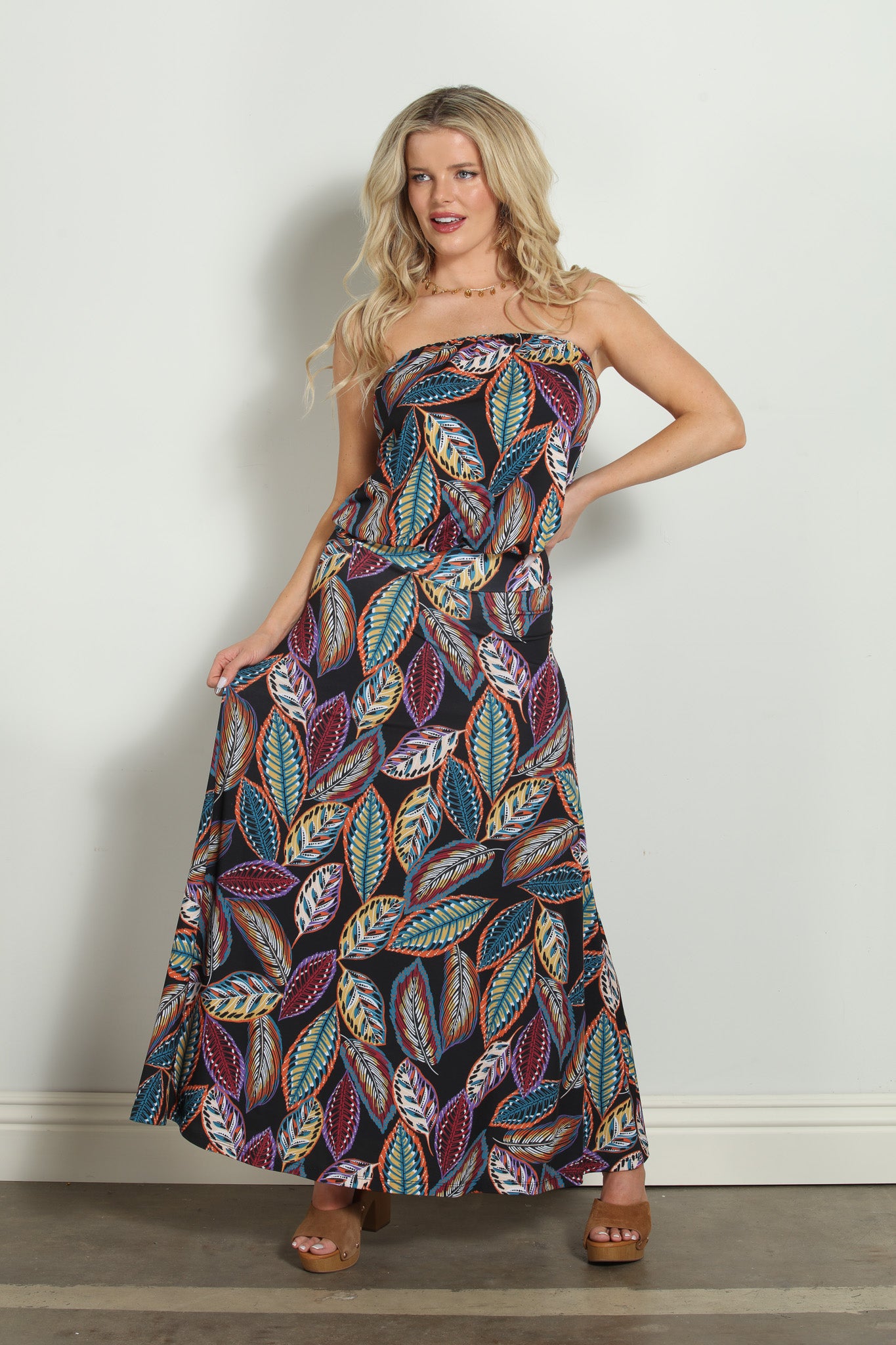 Madora Strapless Dropwaist Maxi- FINAL SALE