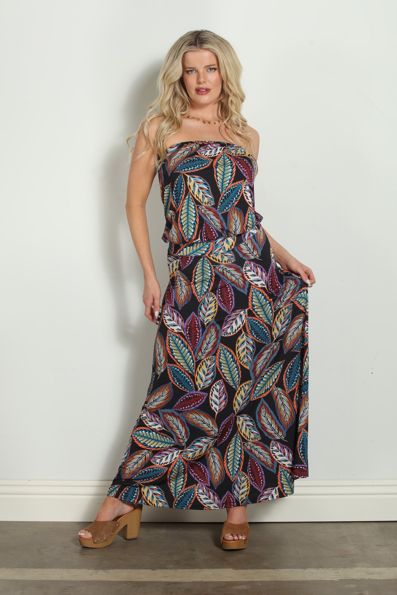 Madora Strapless Dropwaist Maxi- FINAL SALE