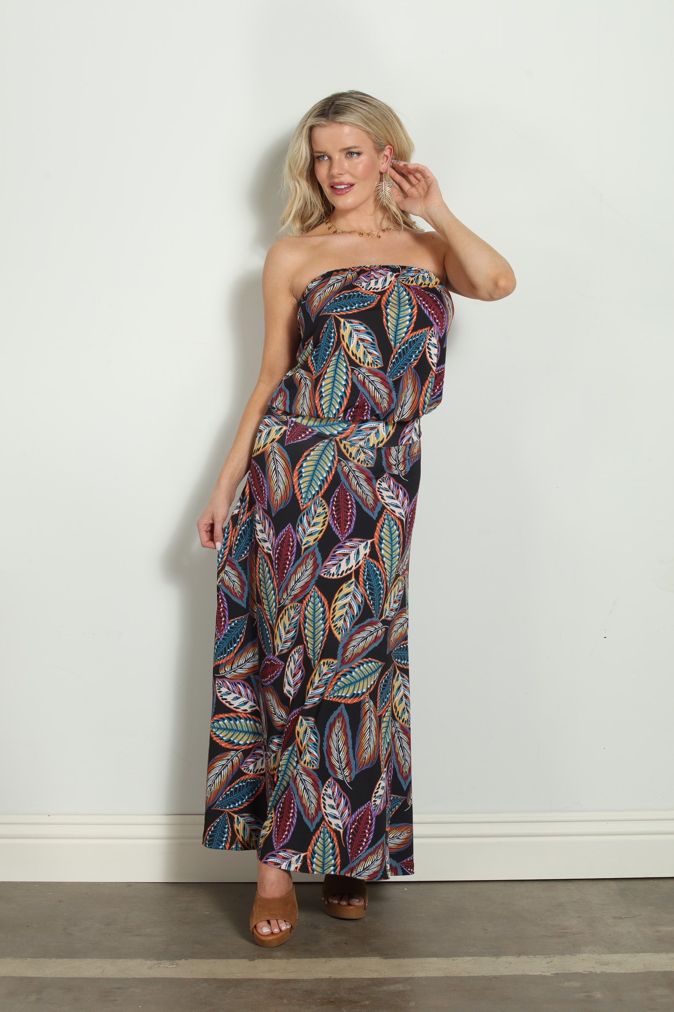 Madora Strapless Dropwaist Maxi- FINAL SALE